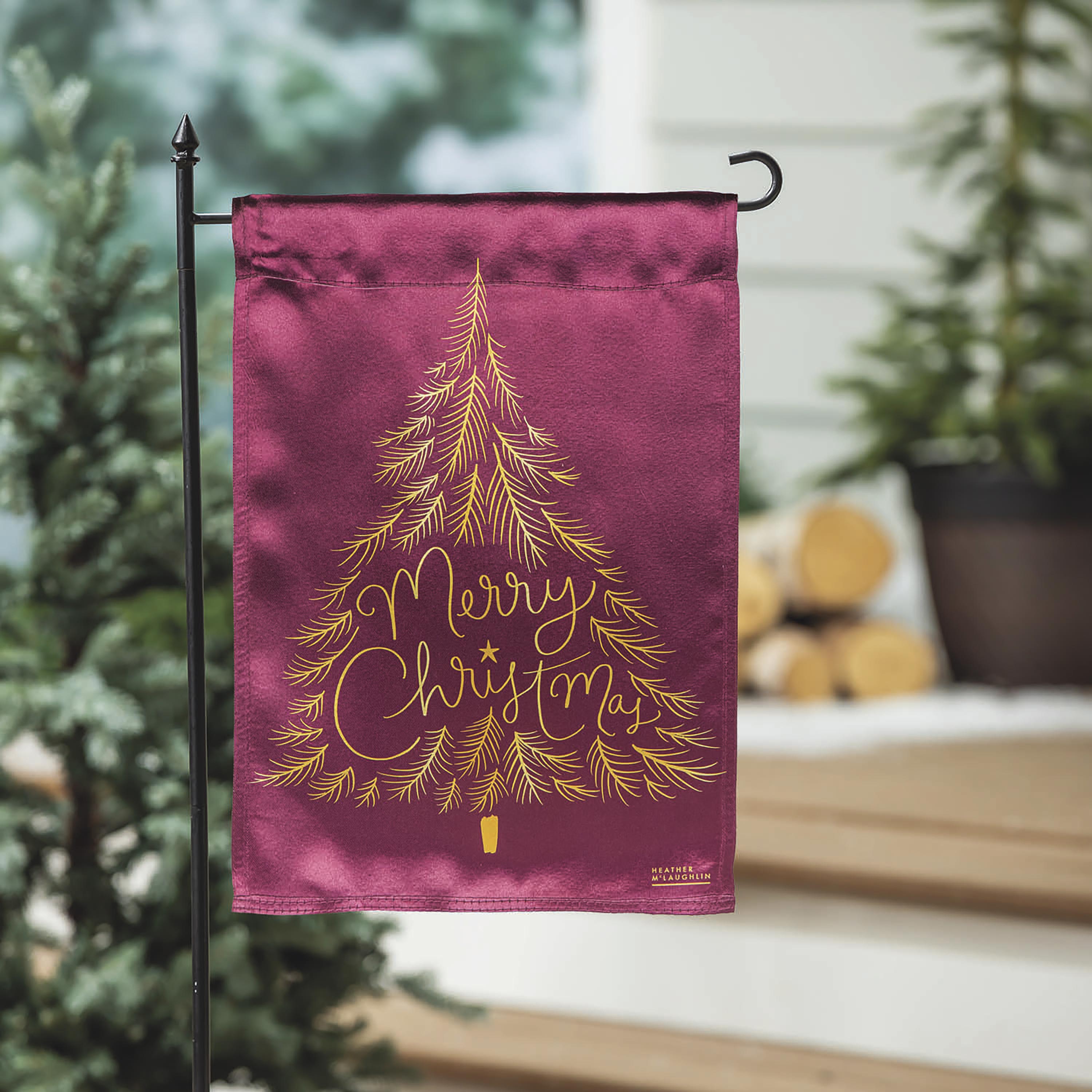Trees Reversible Lustre Garden Flag - Sports Collectibles, Sports Memorabilia, Sports Fan Shop, Sports Gifts