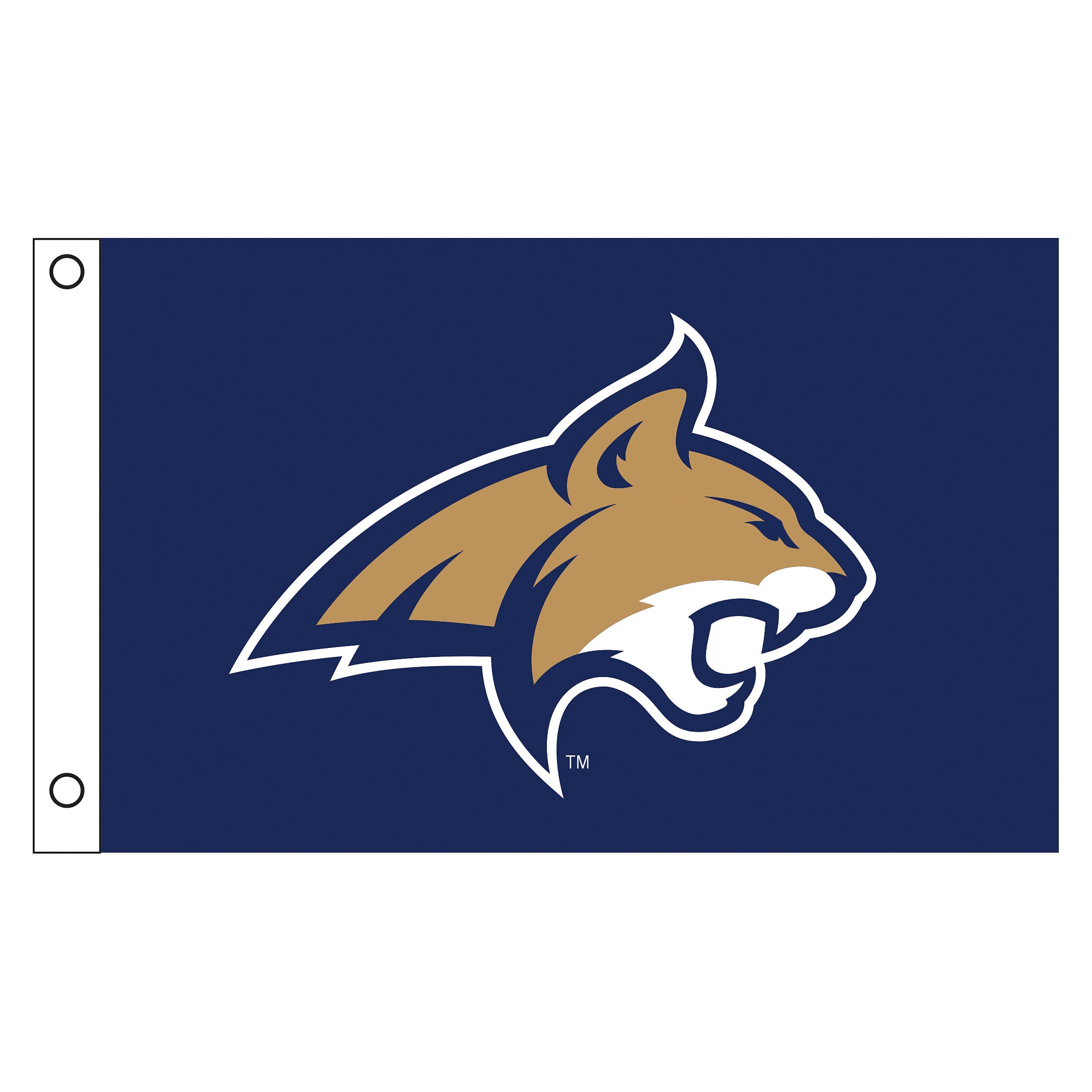 Montana State University Single Sided Flag w/ 2 Grommets, 3'x5' - Sports Gifts, Sports Memorabilia, Sports Collectibles, Fan Shop