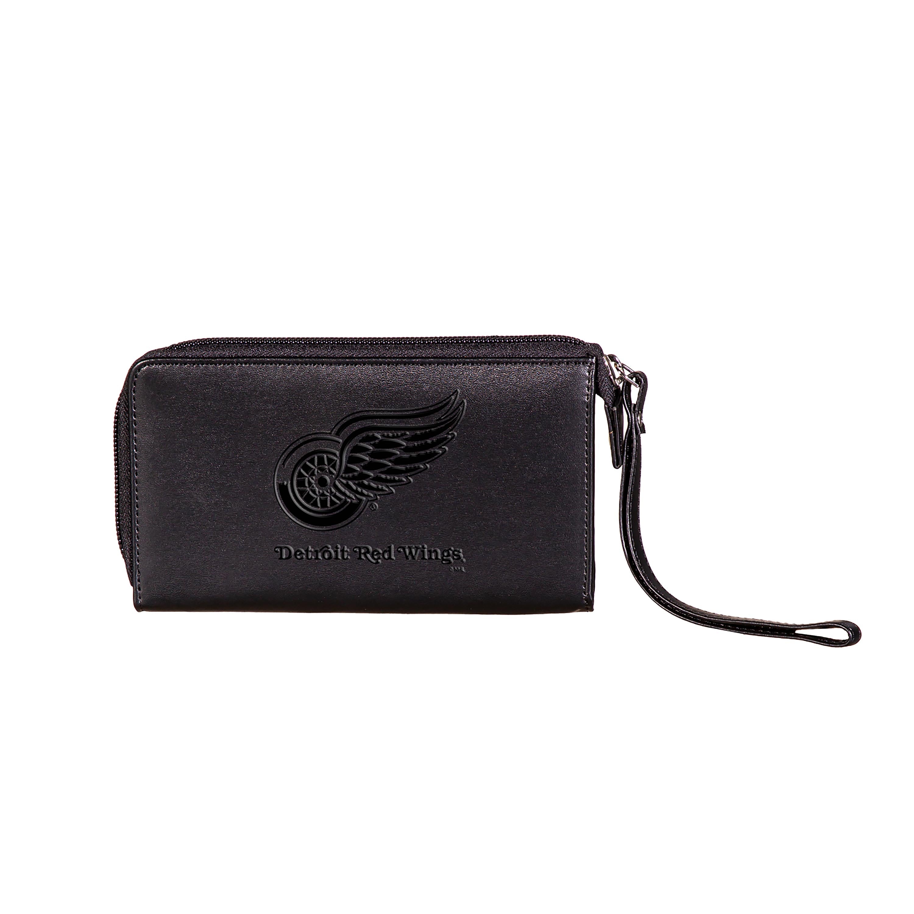 Wristlet Wallet, Black, Detroit Red Wings - Sports Collectibles, Sports Memorabilia, Sports Fan Shop, Sports Gifts