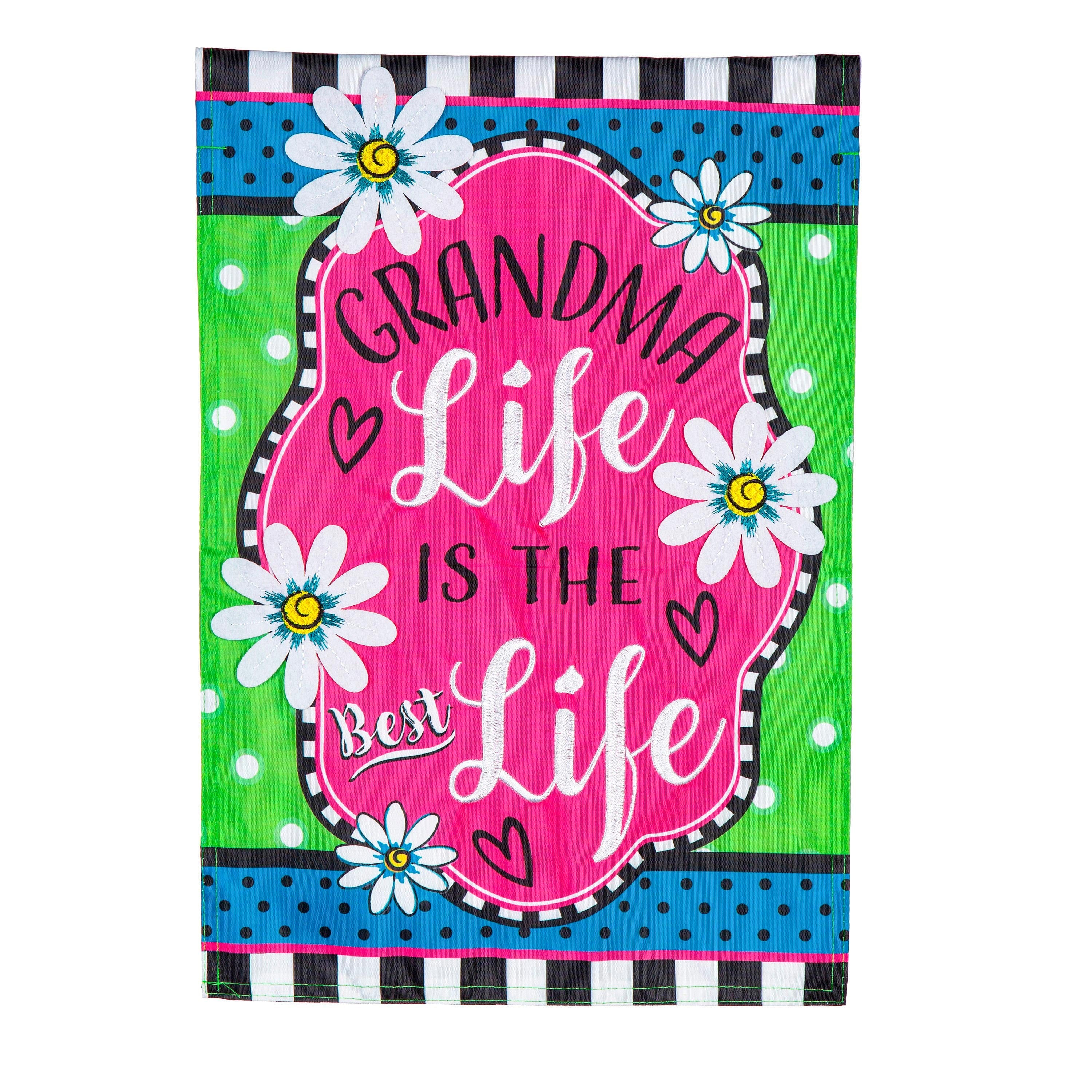 Grandma Life Applique House Flag - Sports Collectibles, Sports Memorabilia, Sports Fan Shop, Sports Gifts