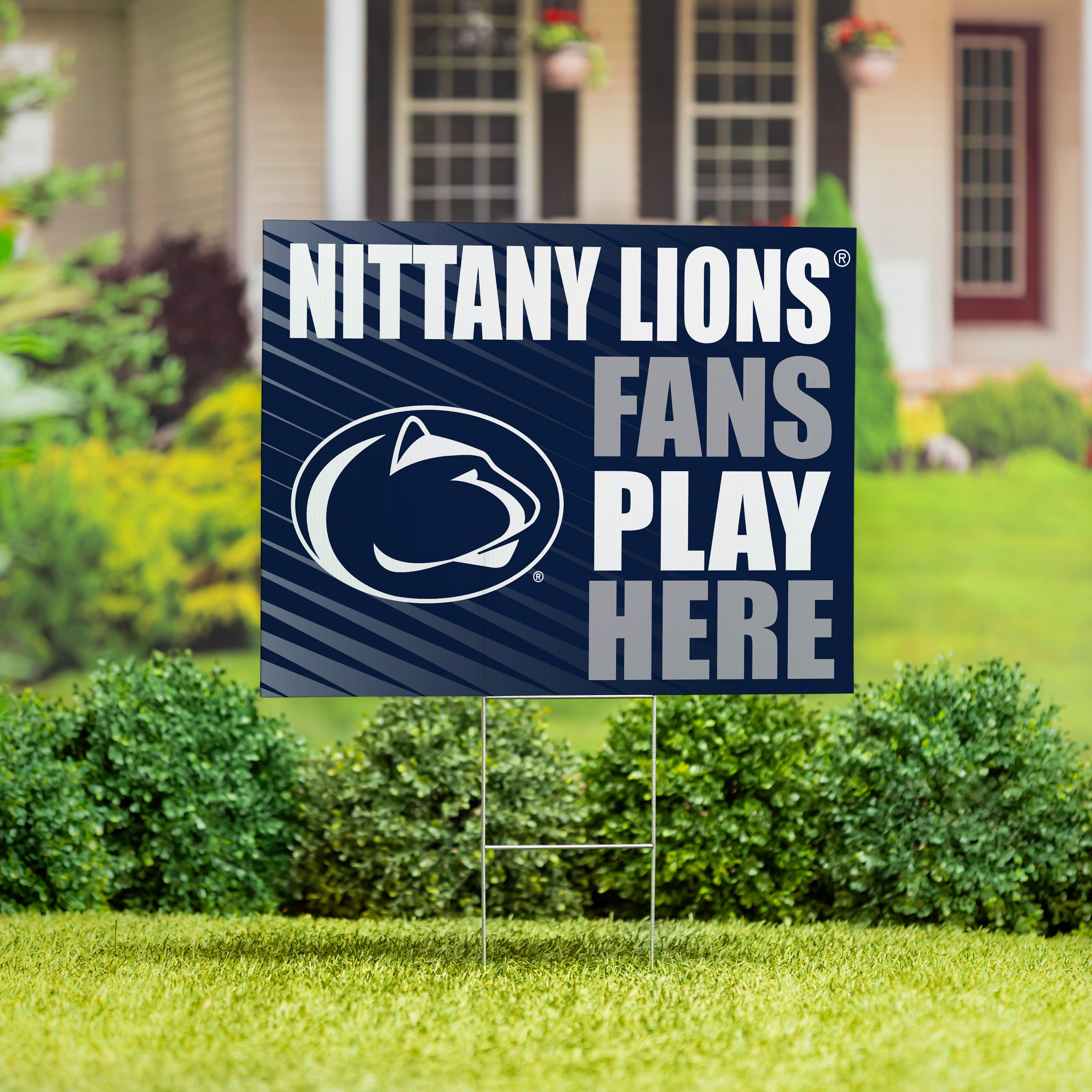 Penn State Coroplast Yard Sign "Fans Play Here" - Sports Collectibles, Sports Memorabilia, Sports Fan Shop, Sports Gifts