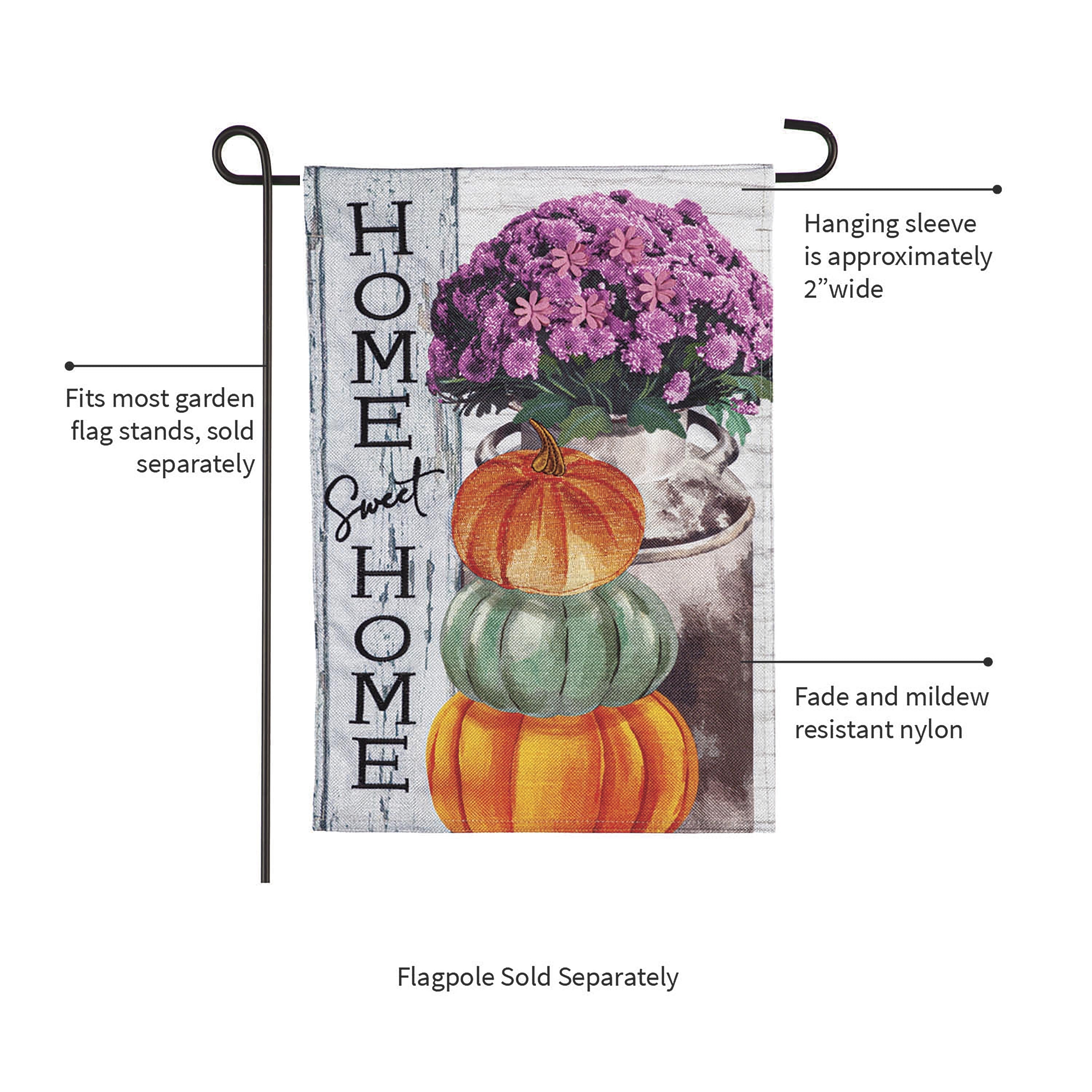 Rustic Fall Greetings Garden Burlap Flag - Sports Collectibles, Sports Memorabilia, Sports Fan Shop, Sports Gifts