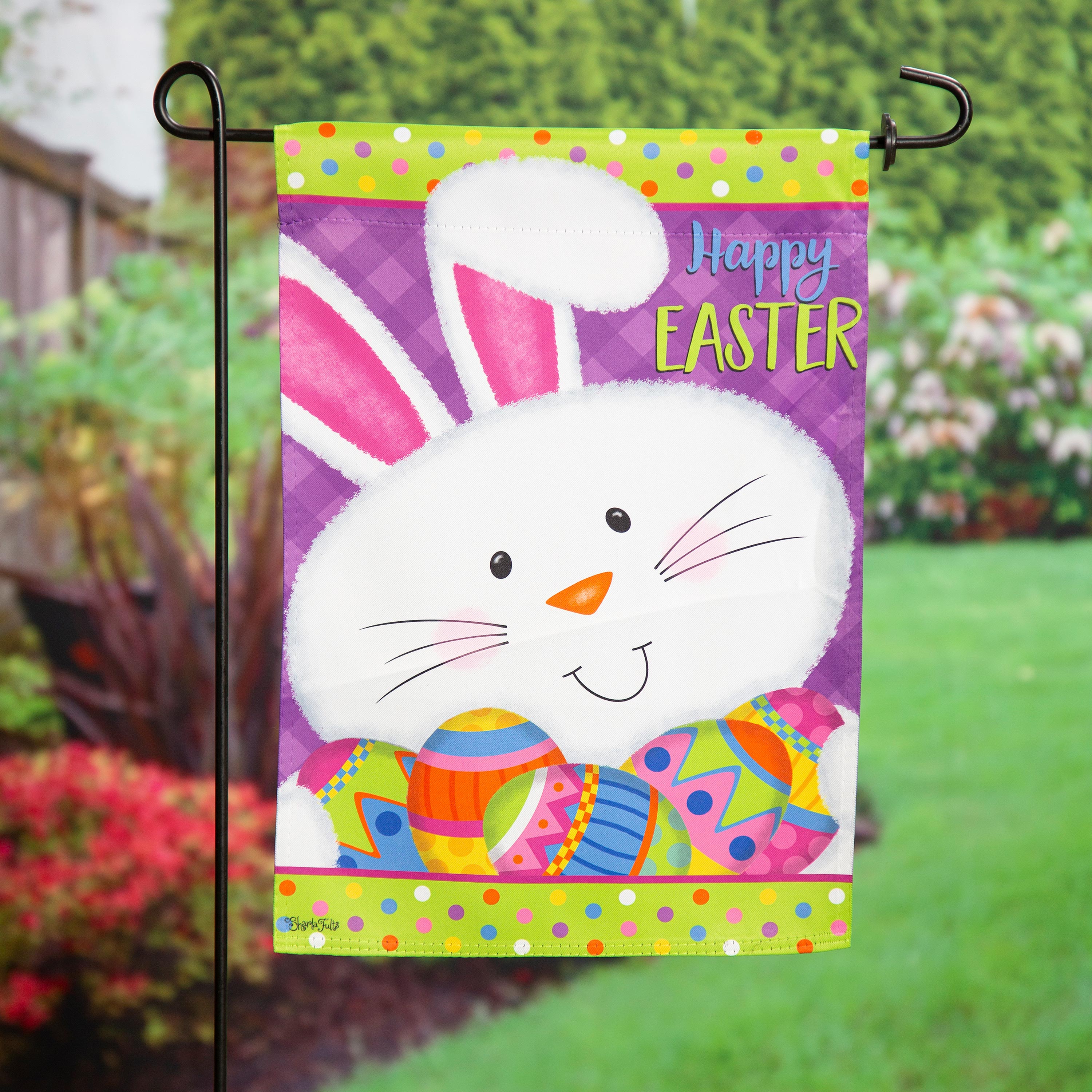 Easter Bunny Suede Garden Flag - Sports Collectibles, Sports Memorabilia, Sports Fan Shop, Sports Gifts