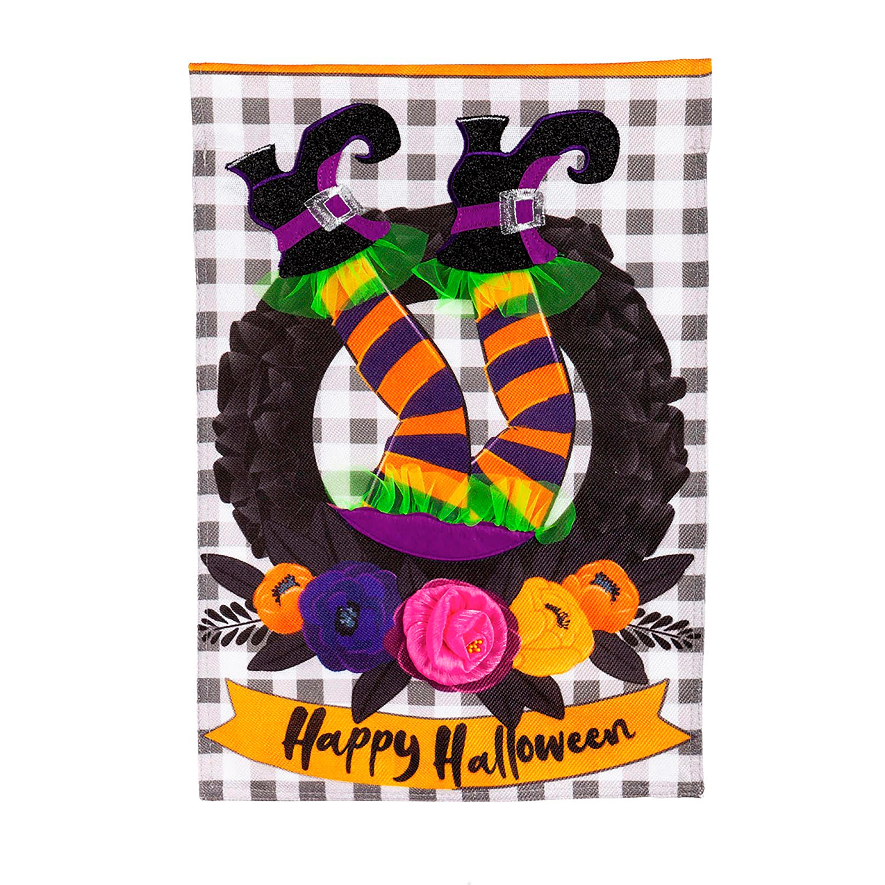 Wicked Witch Legs Garden Burlap Flag - Sports Collectibles, Sports Memorabilia, Sports Fan Shop, Sports Gifts