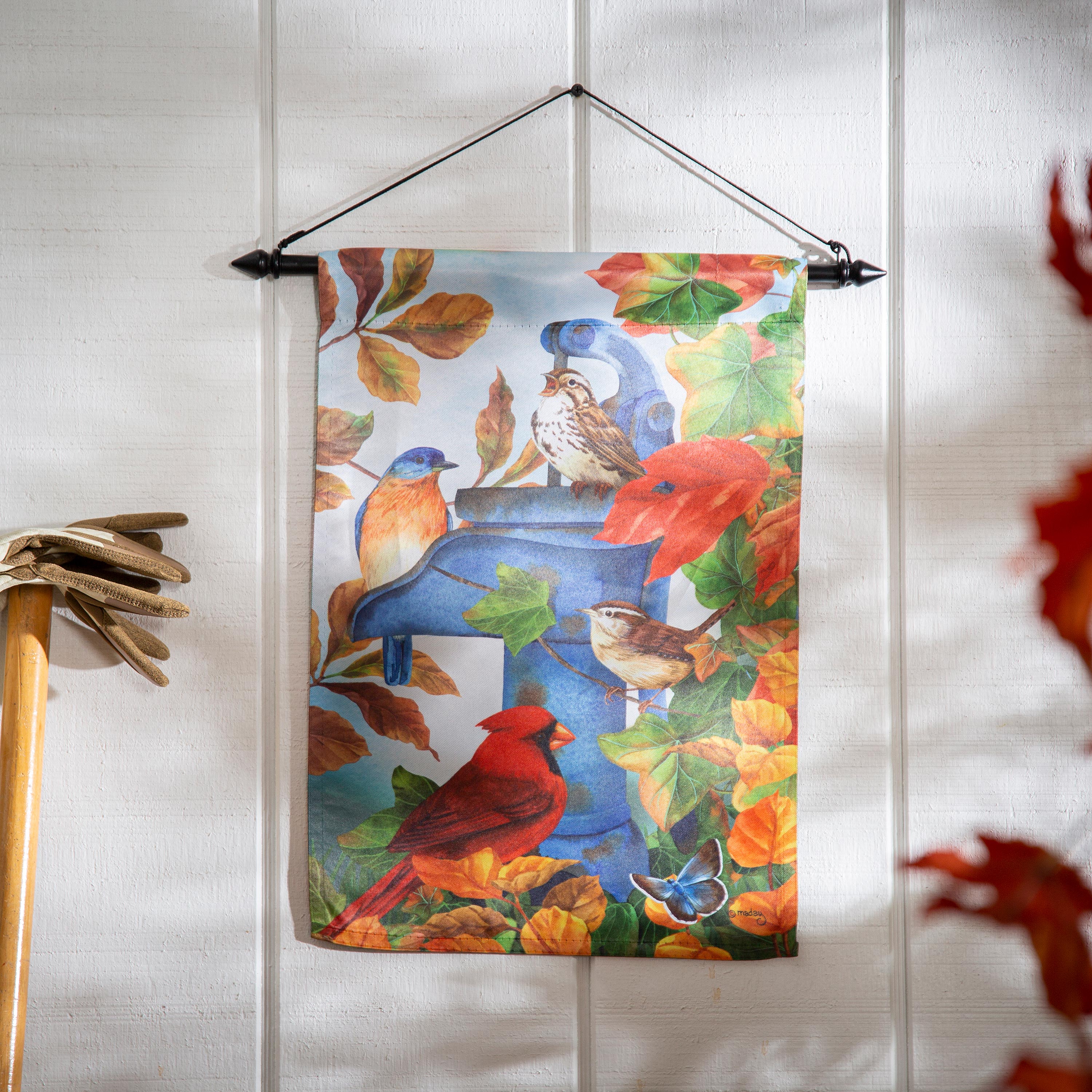 Where Birds Gather Suede Garden Flag - Sports Collectibles, Sports Memorabilia, Sports Fan Shop, Sports Gifts