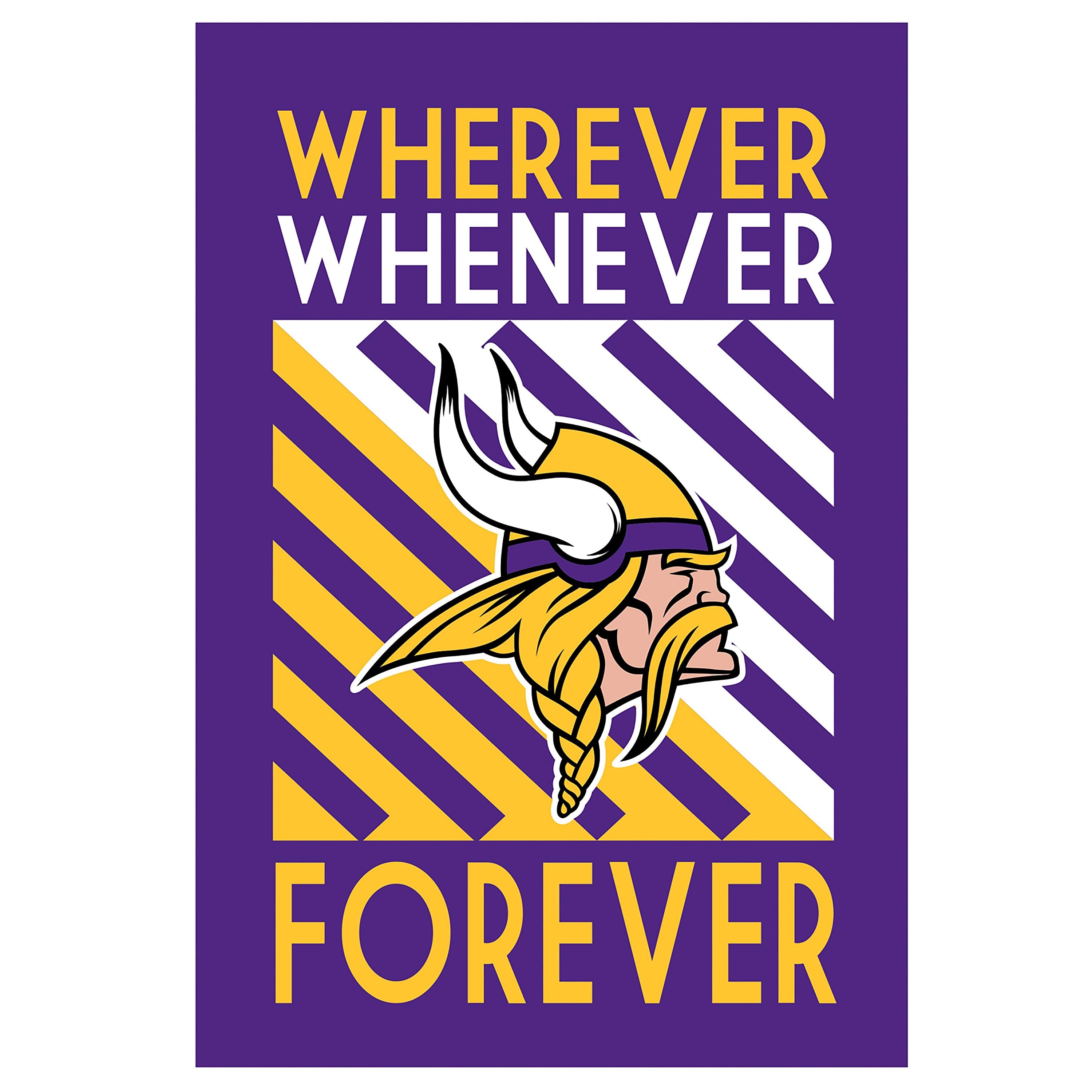 Minnesota Vikings, WWF Flag GDN - Sports Collectibles, Sports Memorabilia, Sports Fan Shop, Sports Gifts