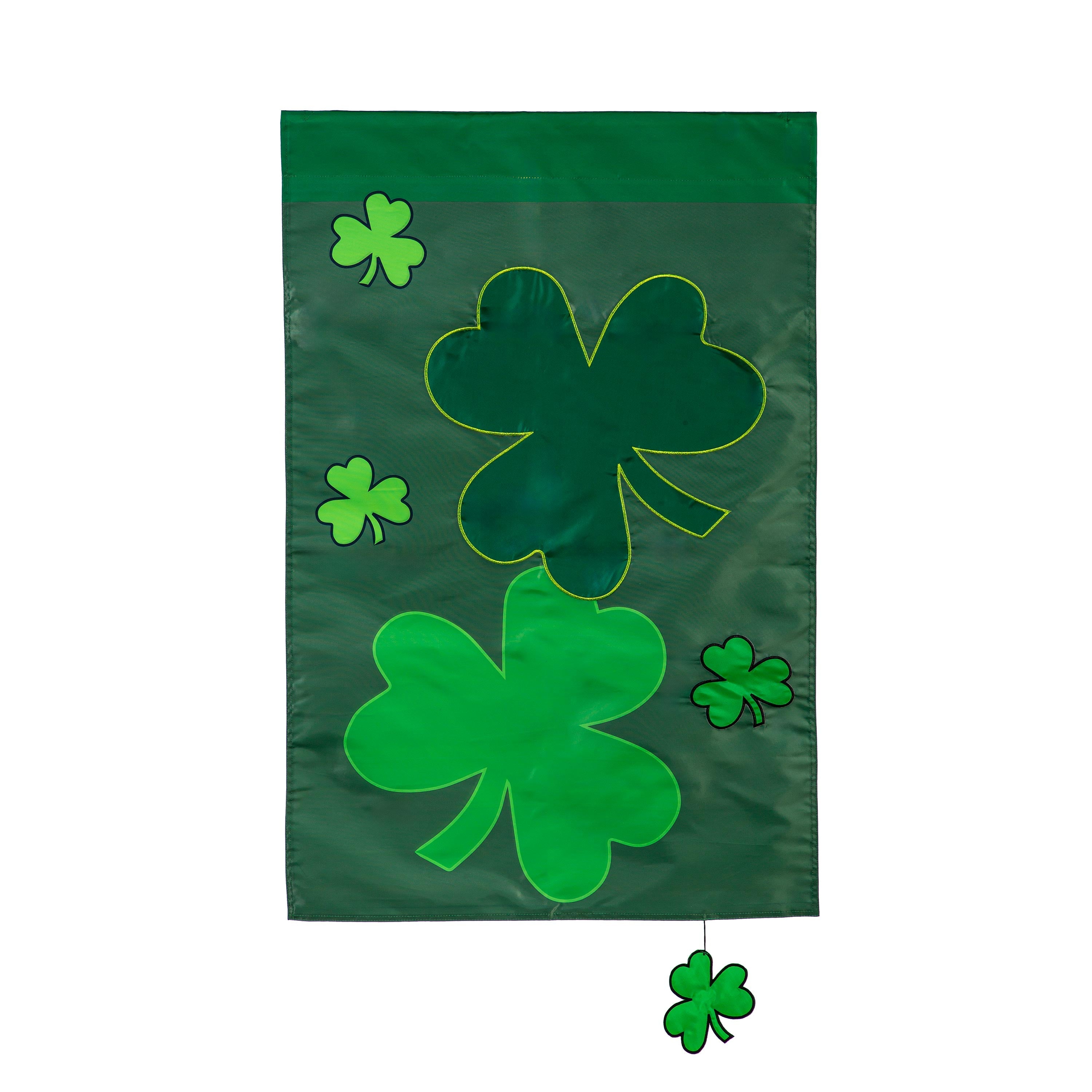 Shamrock's Basic Applique House Flag - Sports Collectibles, Sports Memorabilia, Sports Fan Shop, Sports Gifts