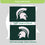 Michigan State University Single Sided Estate Flag with 2 Grommets, 3'x5' - Sports Gifts, Sports Memorabilia, Sports Collectibles, Fan Shop