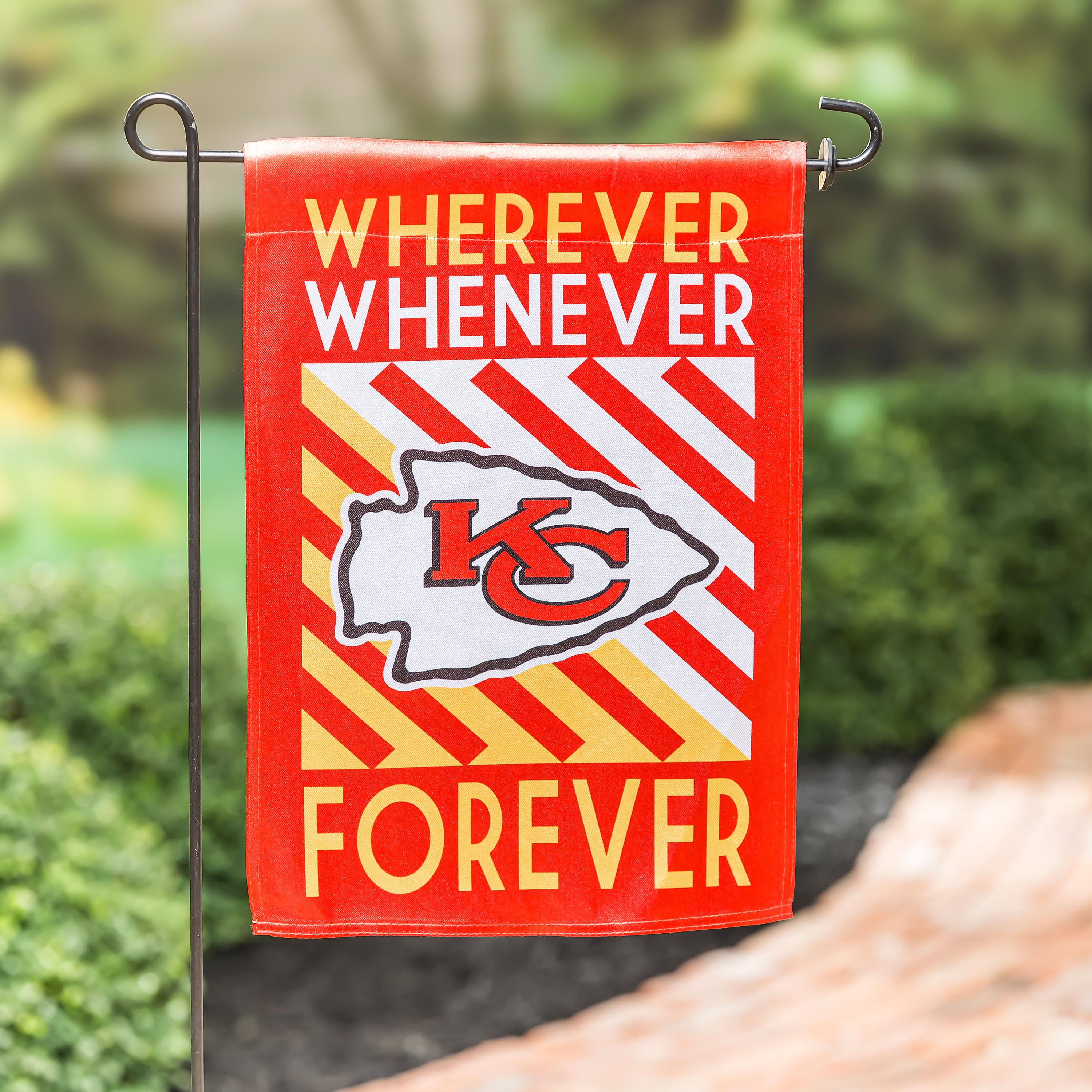 Kansas City Chiefs WWF Fan Garden Flag - Sports Collectibles, Sports Memorabilia, Sports Fan Shop, Sports Gifts