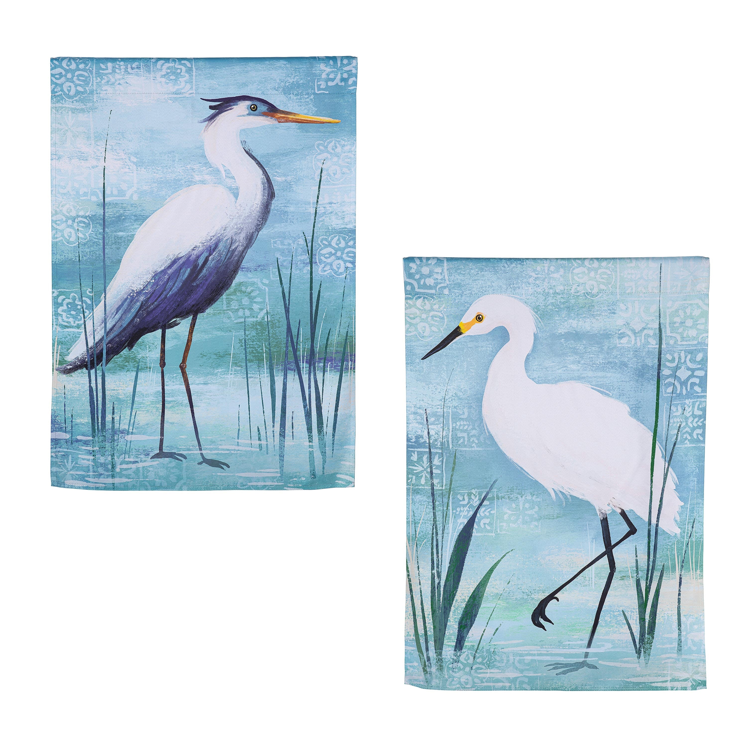 Blue Heron Reversible Suede House Flags - Sports Collectibles, Sports Memorabilia, Sports Fan Shop, Sports Gifts