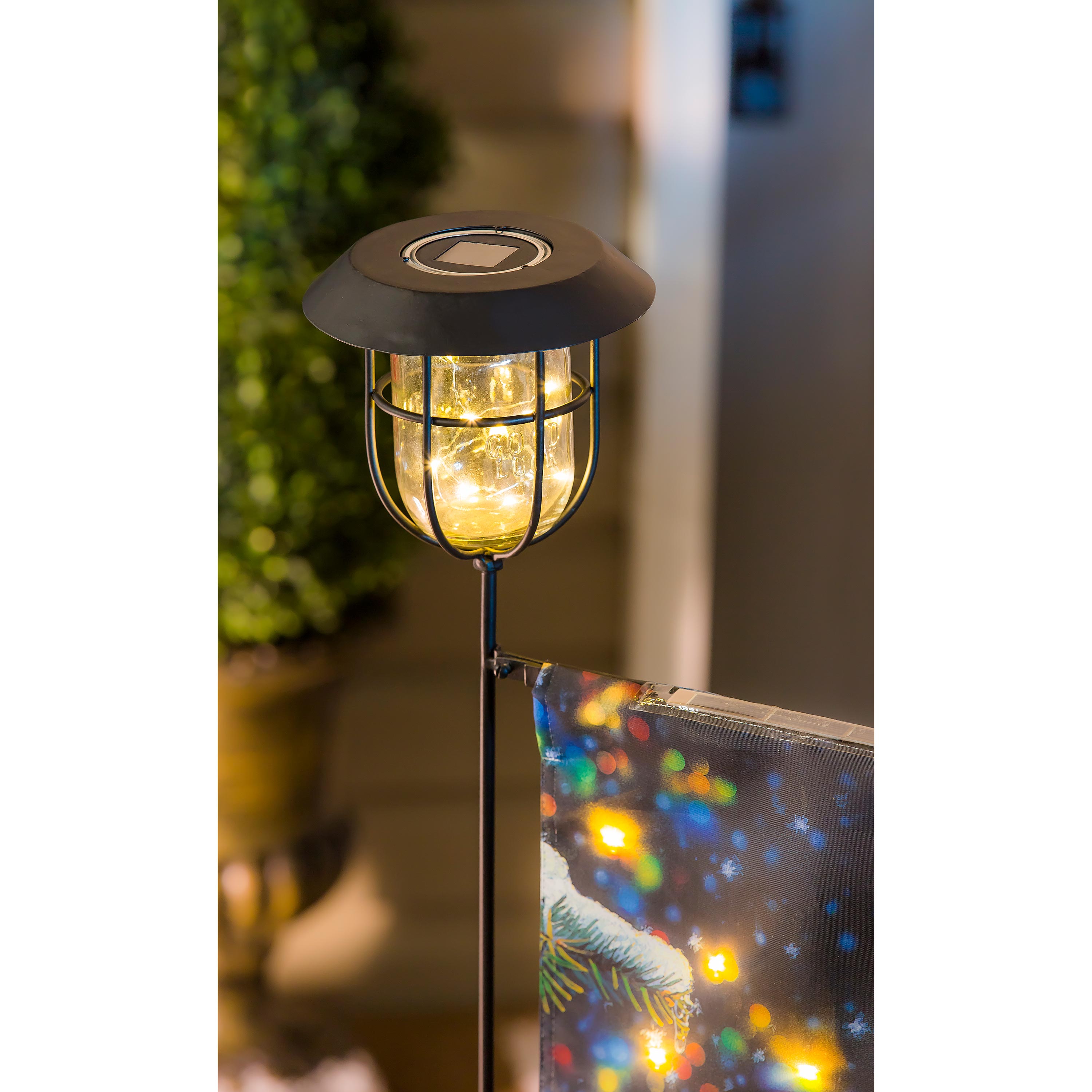 Lantern Solar Garden Flag Stand - Sports Collectibles, Sports Memorabilia, Sports Fan Shop, Sports Gifts