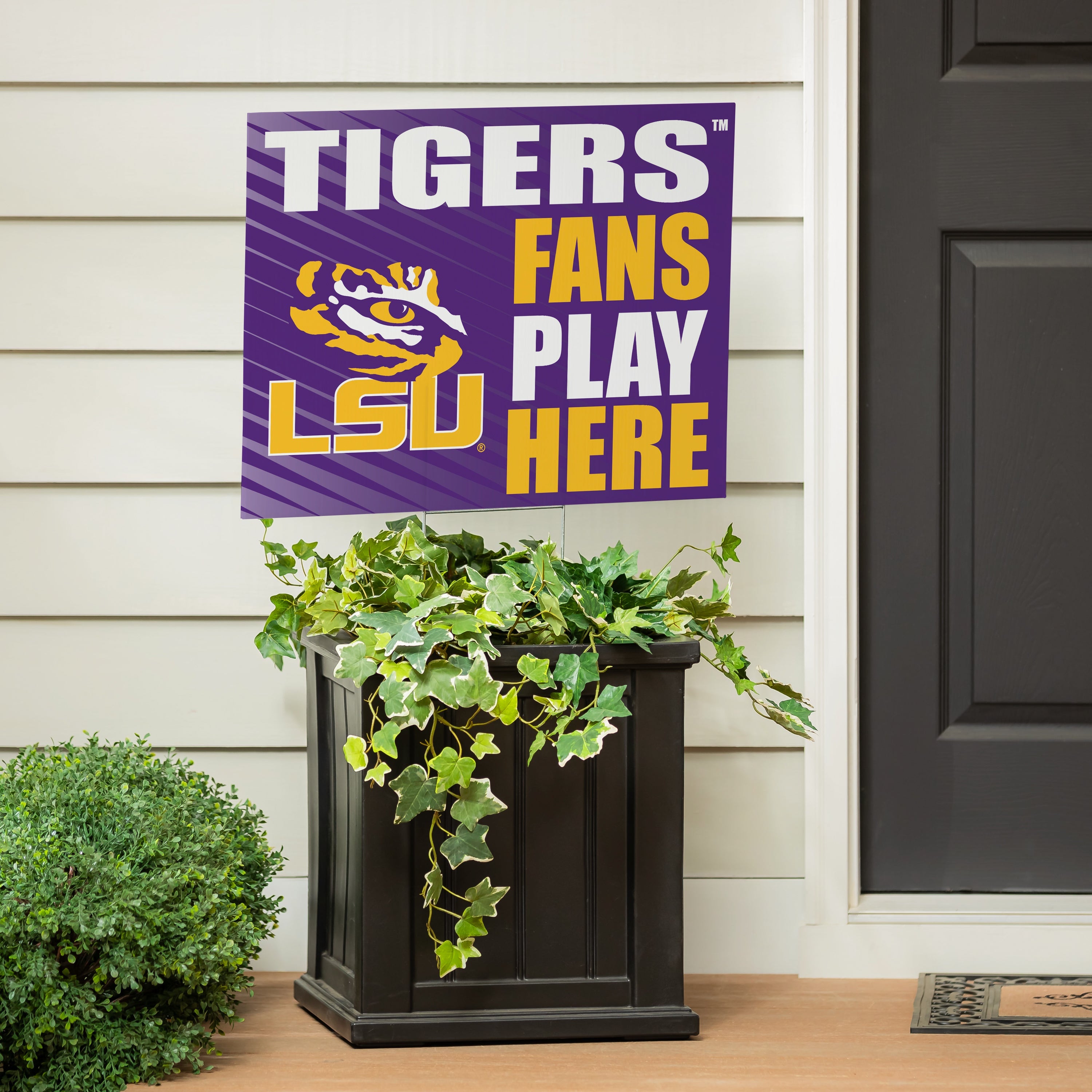 Louisiana State University Coroplast Yard Sign "Fans Play Here" - Sports Collectibles, Sports Memorabilia, Sports Fan Shop, Sports Gifts
