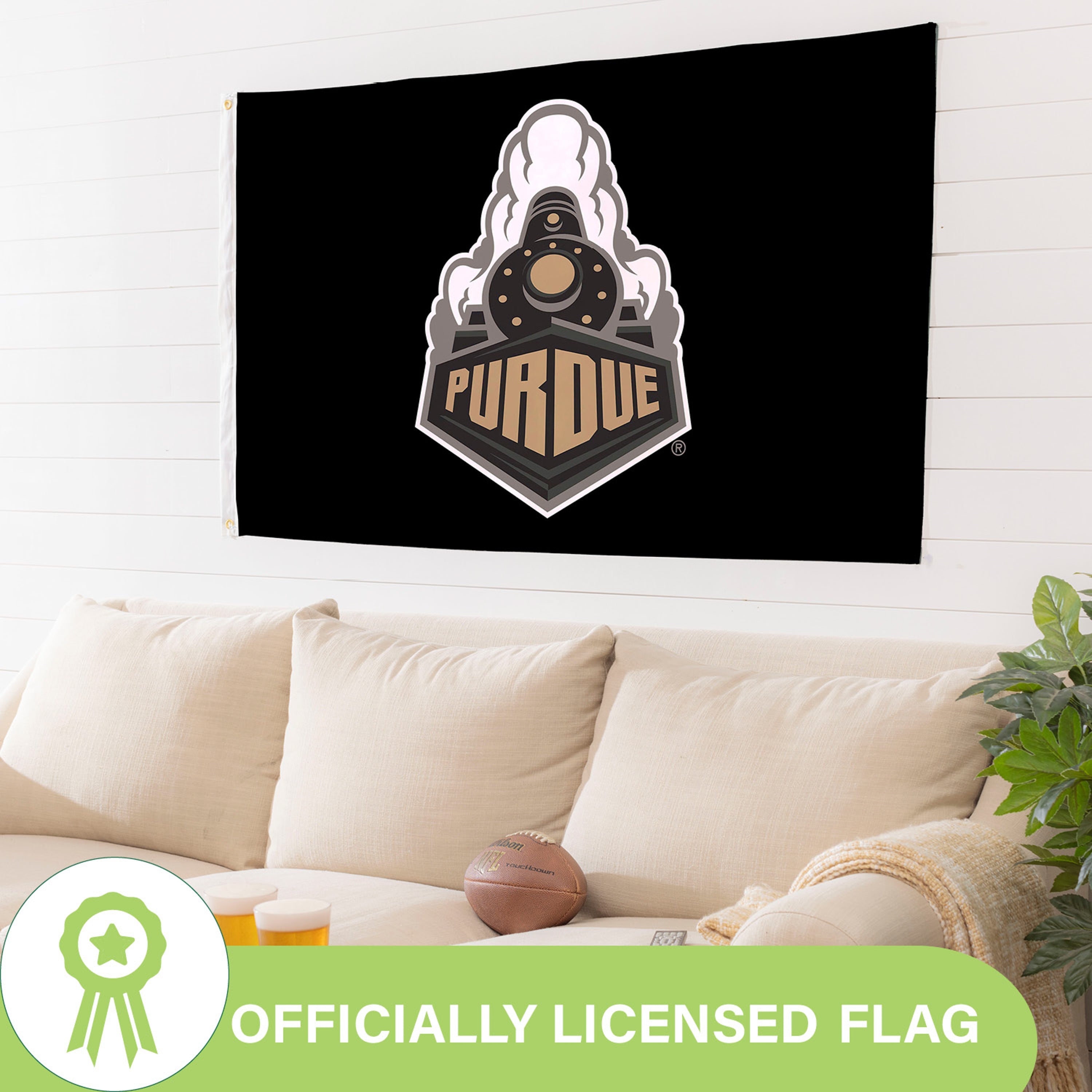 3'x5' Single Sided Flag w/ 2 Grommets, Purdue University - Sports Gifts, Sports Memorabilia, Sports Collectibles, Fan Shop