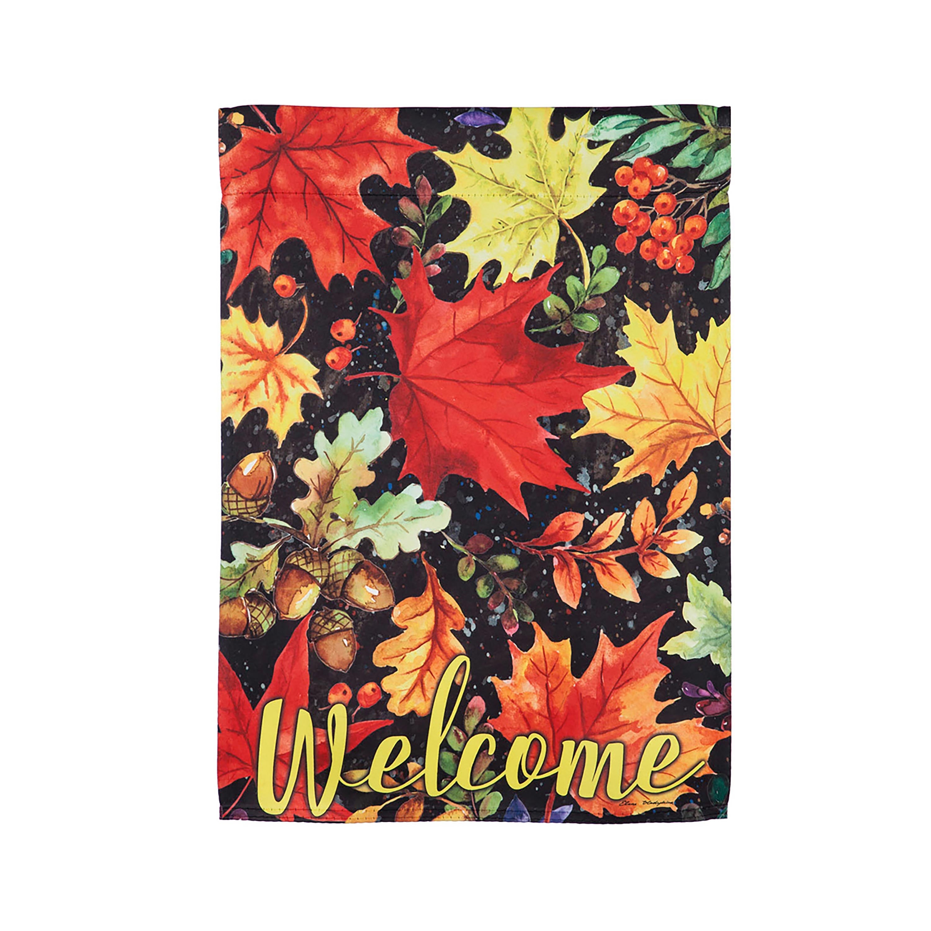 Garden Suede Flag, Colorful Fall Leaves - Sports Collectibles, Sports Memorabilia, Sports Fan Shop, Sports Gifts