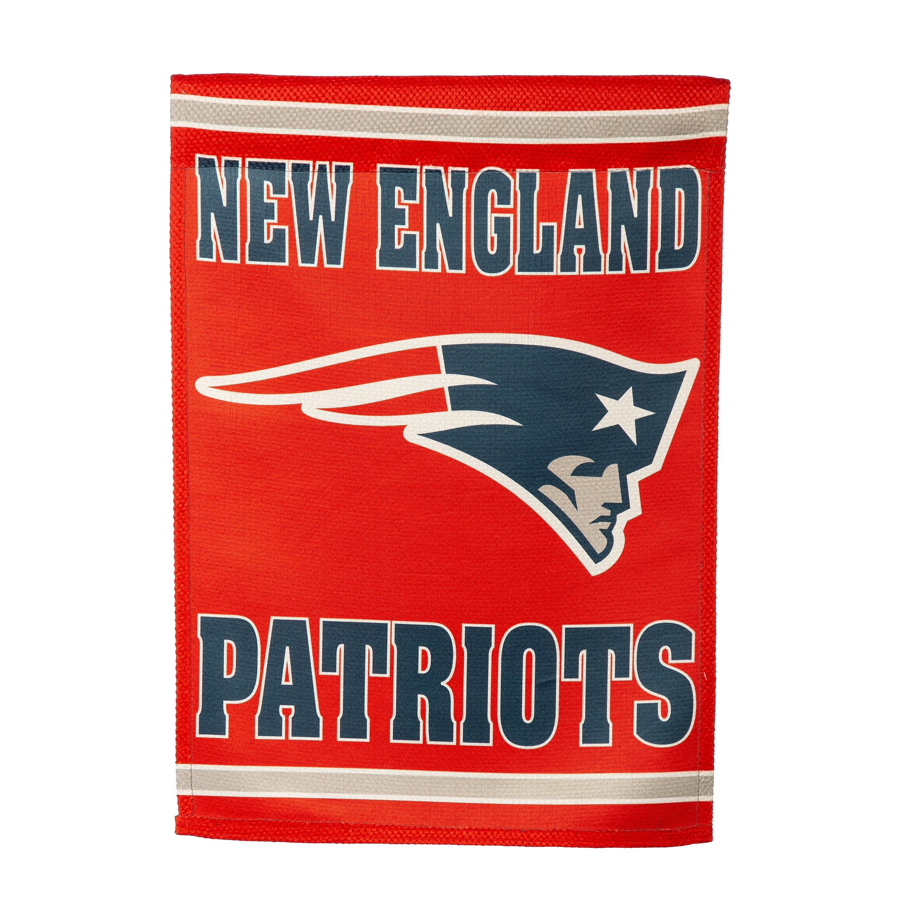 Embossed Suede Flag, GDN Size, New England Patriots - Sports Collectibles, Sports Memorabilia, Sports Fan Shop, Sports Gifts