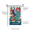 Floral Peacock Garden Linen Flag - Sports Collectibles, Sports Memorabilia, Sports Fan Shop, Sports Gifts