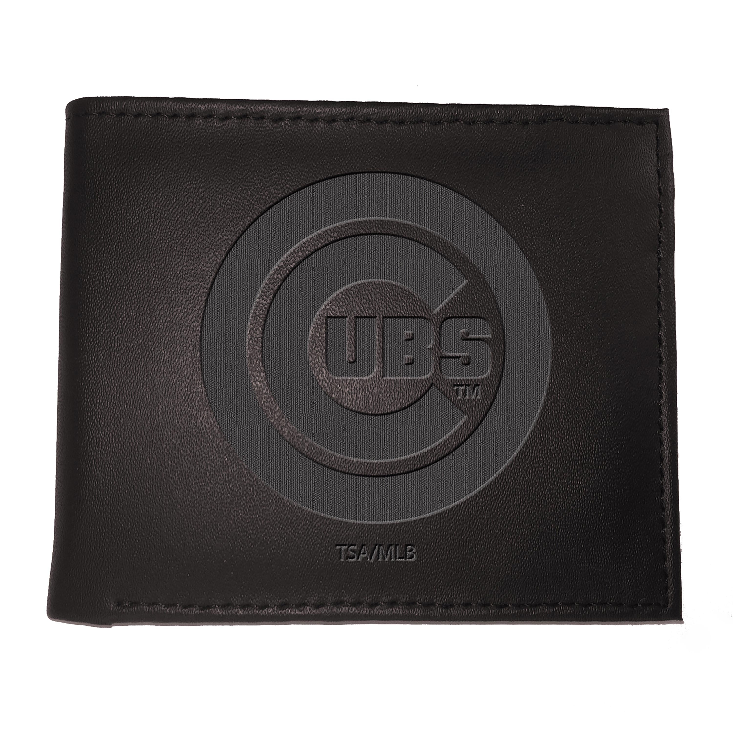 Chicago Cubs Bi-Fold Wallet Black - Sports Gifts, Sports Memorabilia, Sports Collectibles, Fan Shop