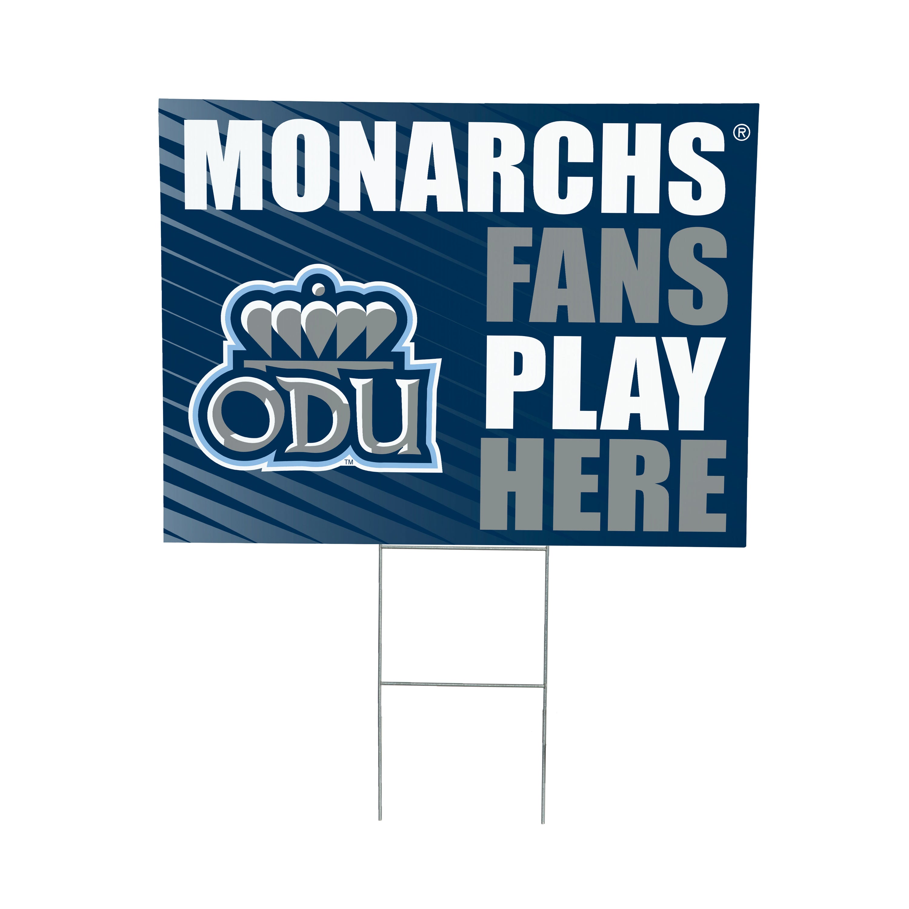 Old Dominion University Coroplast Yard Sign "Fans Play Here"