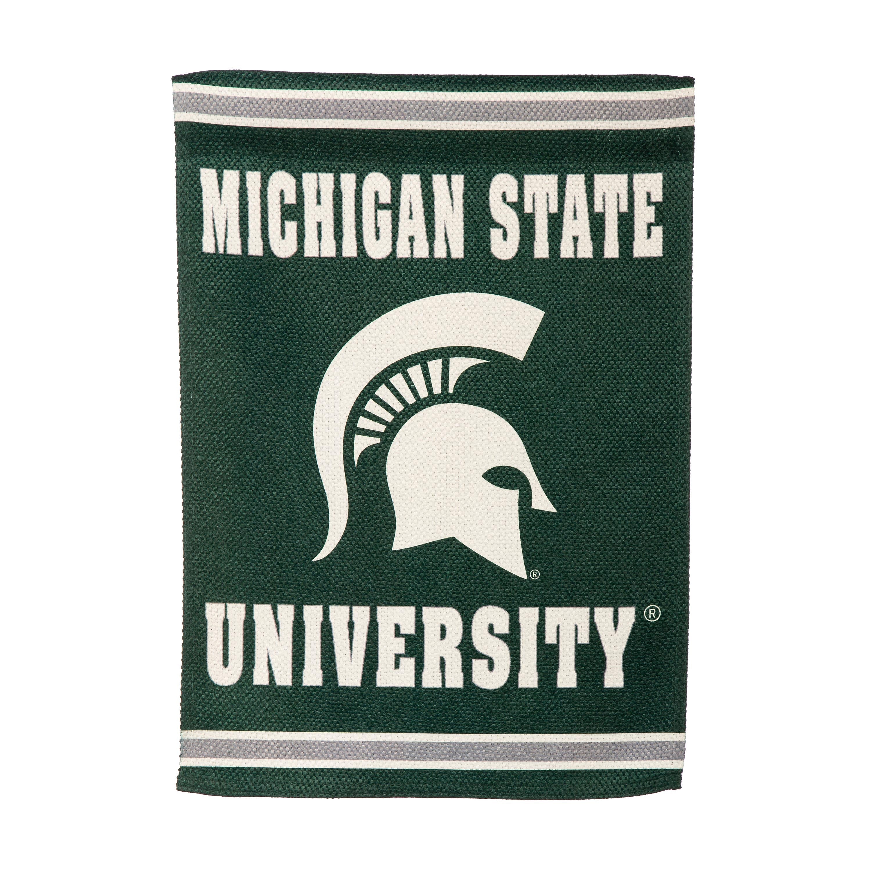 Embossed Suede Flag, GDN Size, Michigan State University - Sports Gifts, Sports Memorabilia, Sports Collectibles, Fan Shop