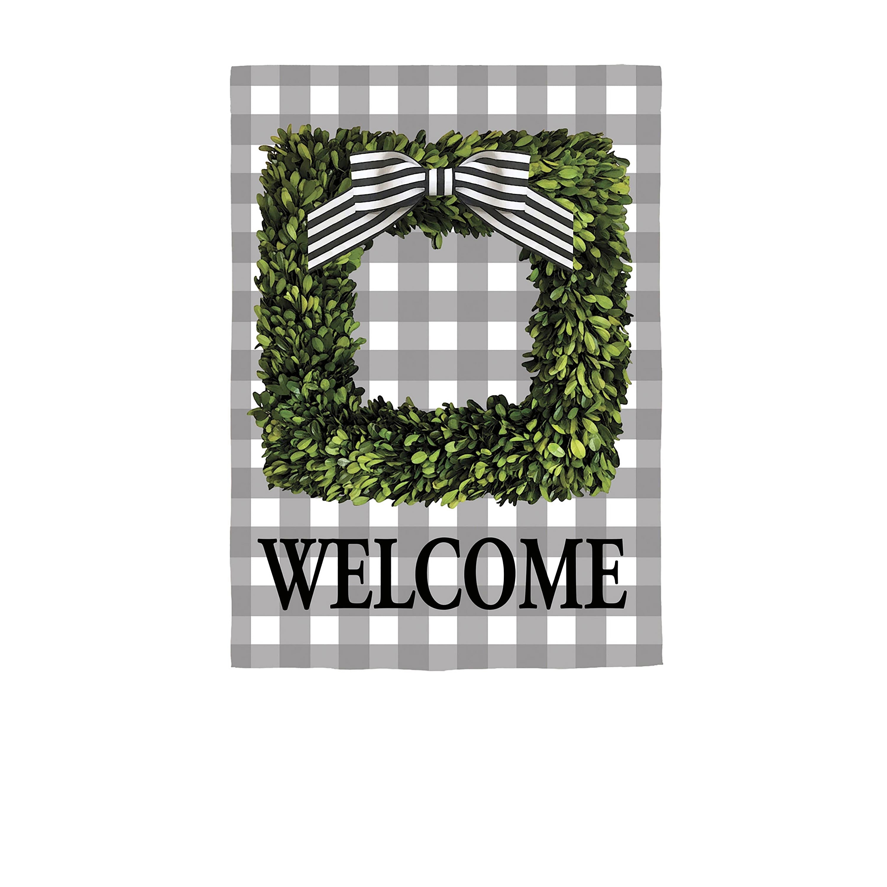 Boxwood Plaid Garden Suede Flag - Sports Collectibles, Sports Memorabilia, Sports Fan Shop, Sports Gifts