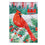 Cardinal Holiday Farmhouse Moire Garden Flag - Sports Collectibles, Sports Memorabilia, Sports Fan Shop, Sports Gifts