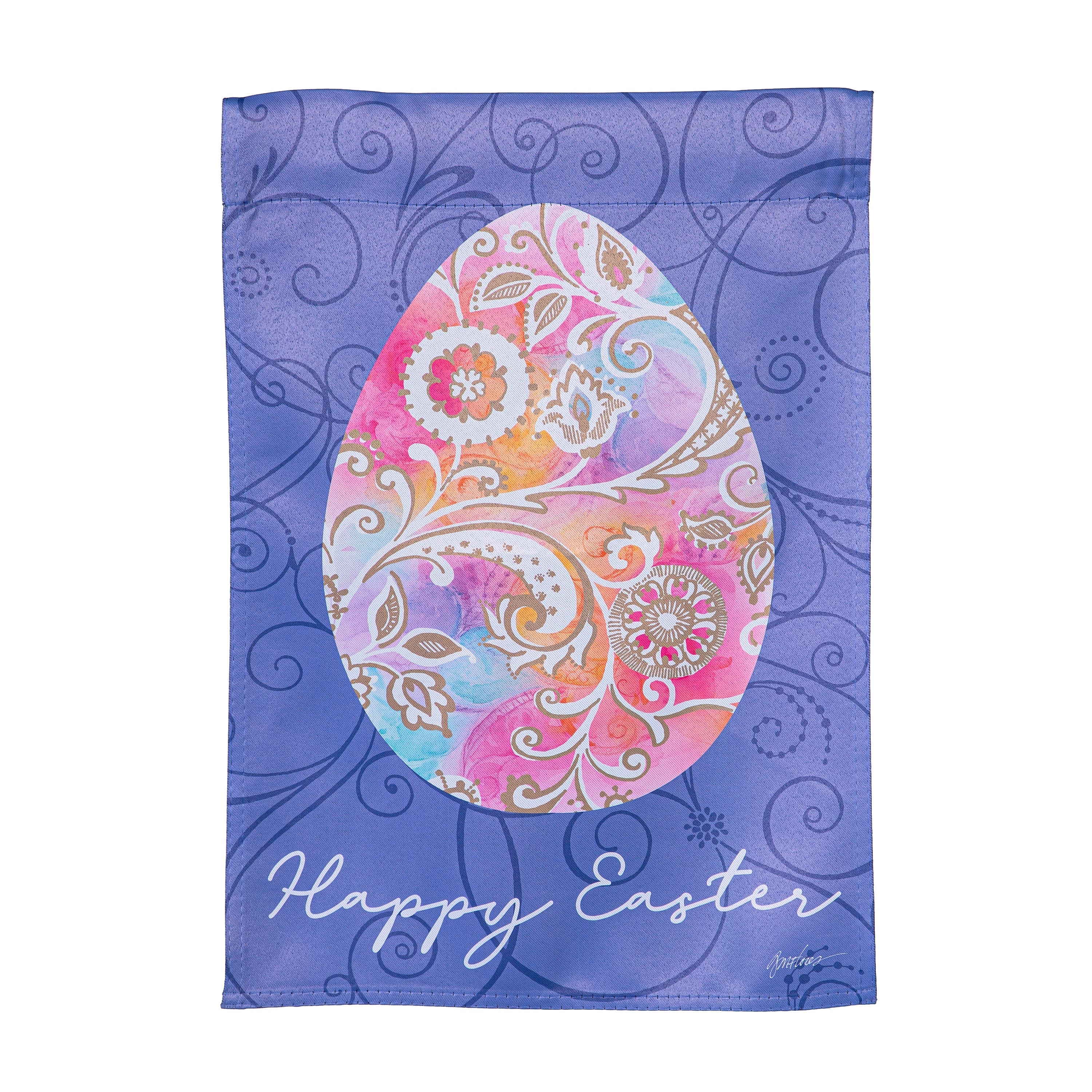 Rainbow Egg Suede Garden Flag - Sports Collectibles, Sports Memorabilia, Sports Fan Shop, Sports Gifts