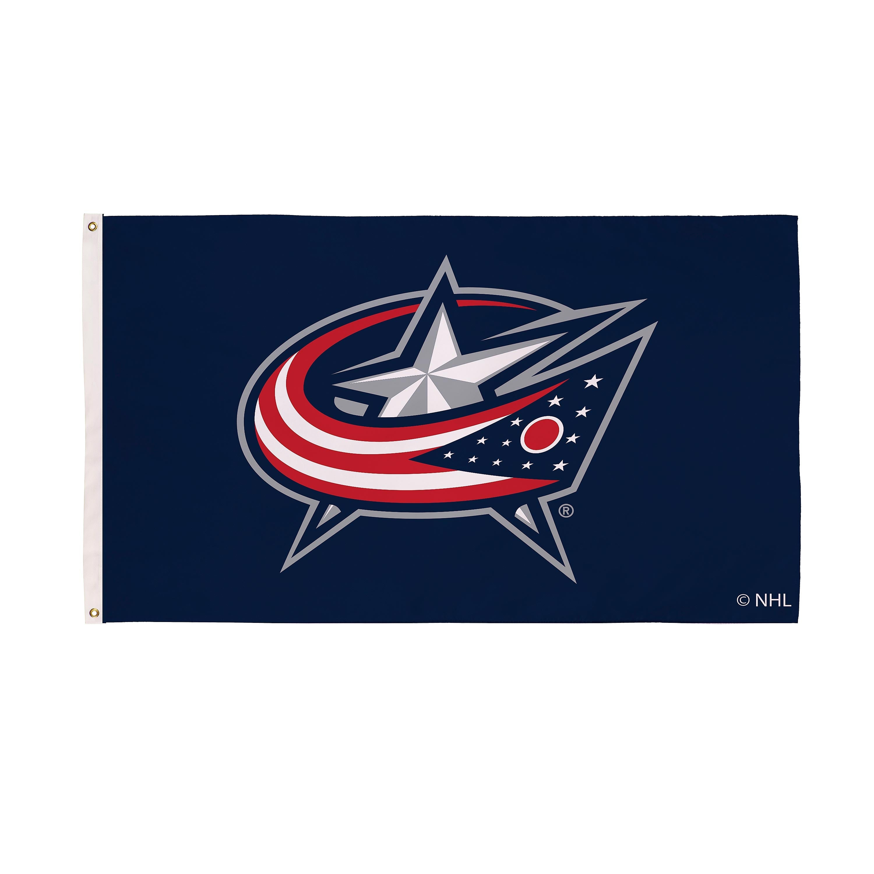 3'x5' Single Sided Flag w/ 2 Grommets, Columbus Blue Jackets - Sports Gifts, Sports Memorabilia, Sports Collectibles, Fan Shop
