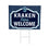 Seattle Kraken Coroplast Yard Sign, "Fans Welcome" - Sports Collectibles, Sports Memorabilia, Sports Fan Shop, Sports Gifts
