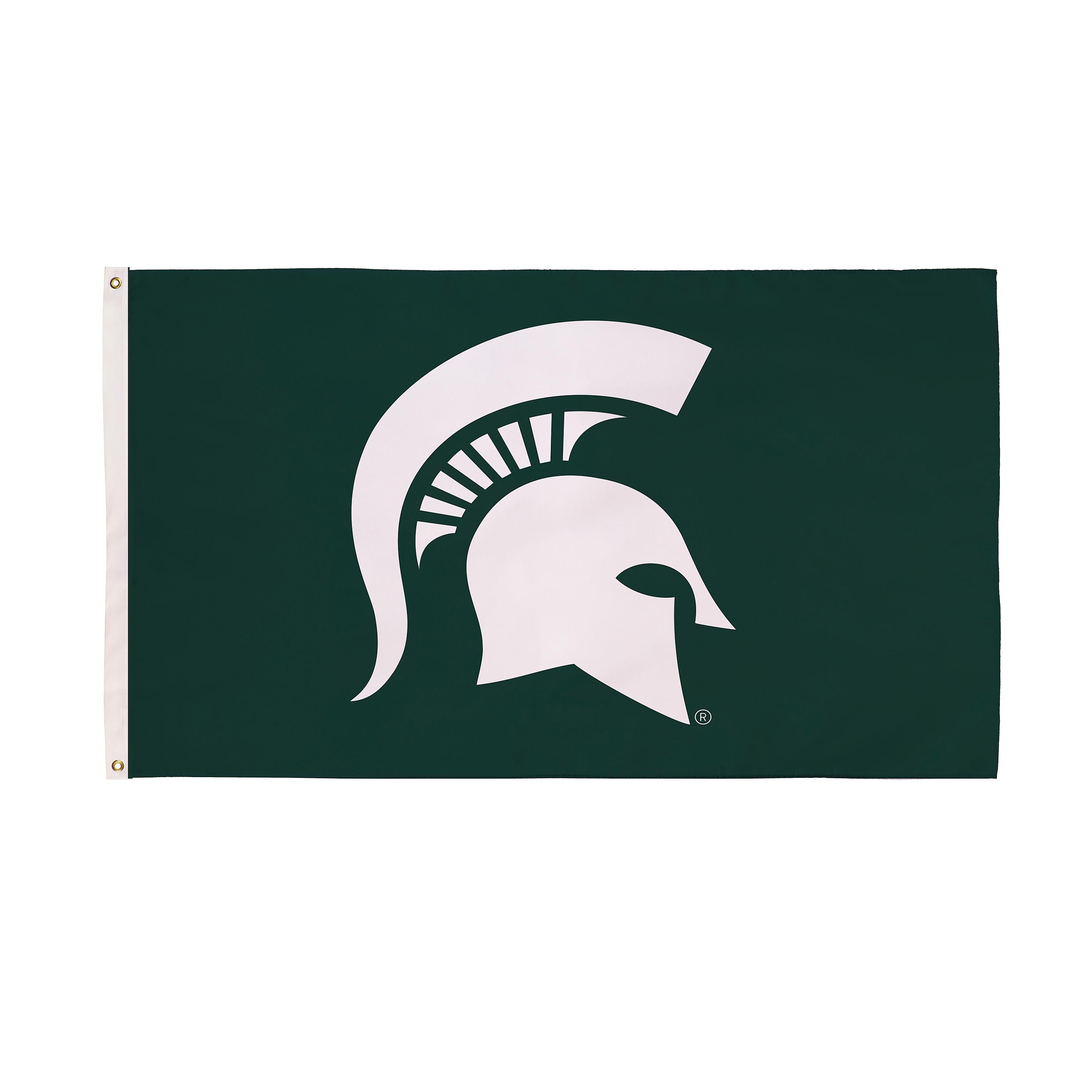 Michigan State University Single Sided Estate Flag with 2 Grommets, 3'x5' - Sports Gifts, Sports Memorabilia, Sports Collectibles, Fan Shop