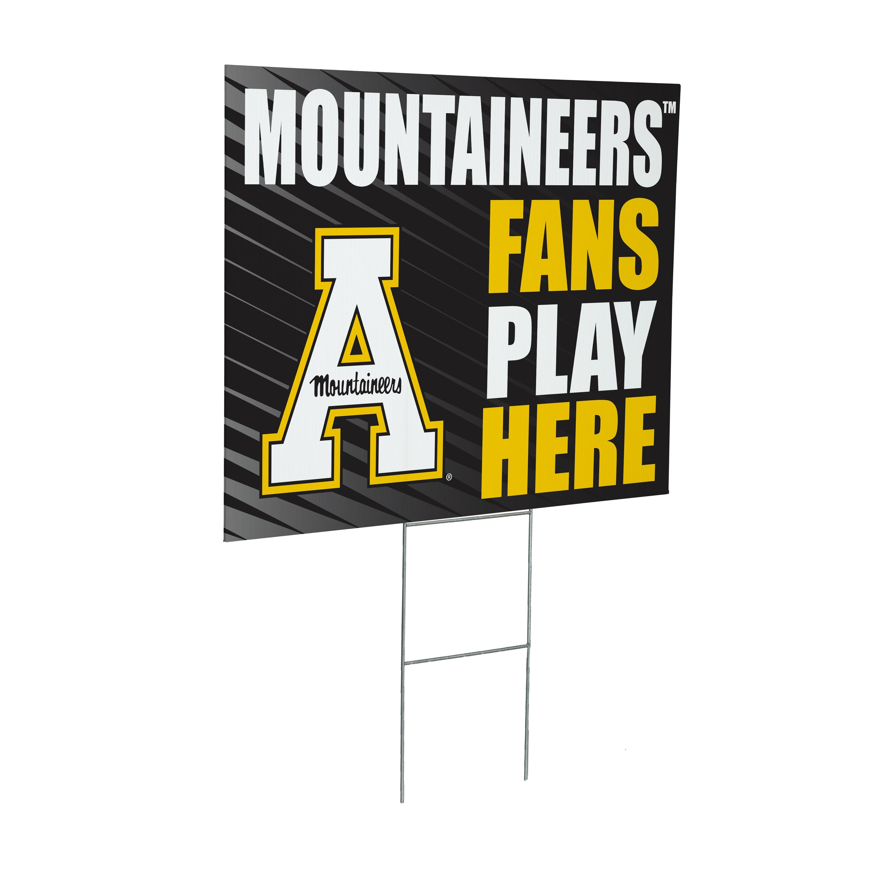 Appalachian State University Coroplast Yard Sign "Fans Play Here"