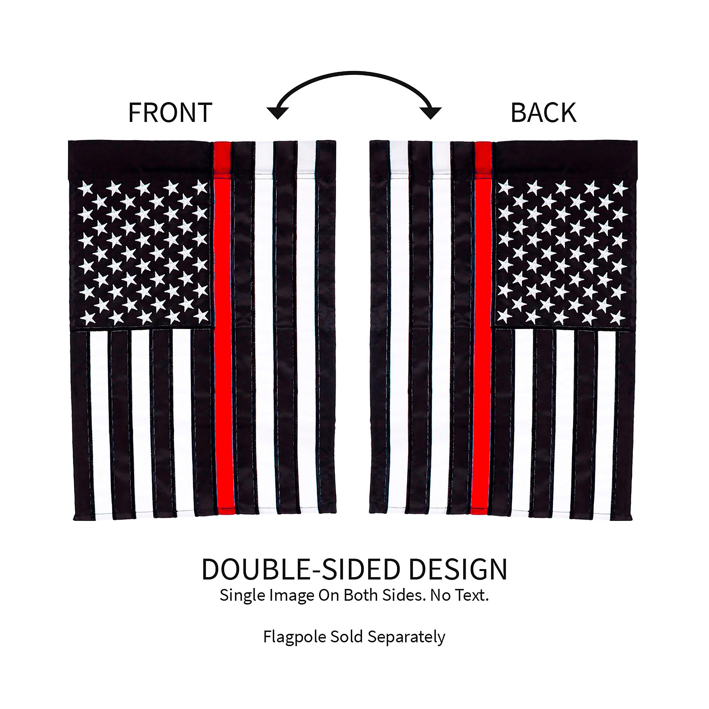 Thin Red Line Garden Applique Flag - Sports Collectibles, Sports Memorabilia, Sports Fan Shop, Sports Gifts