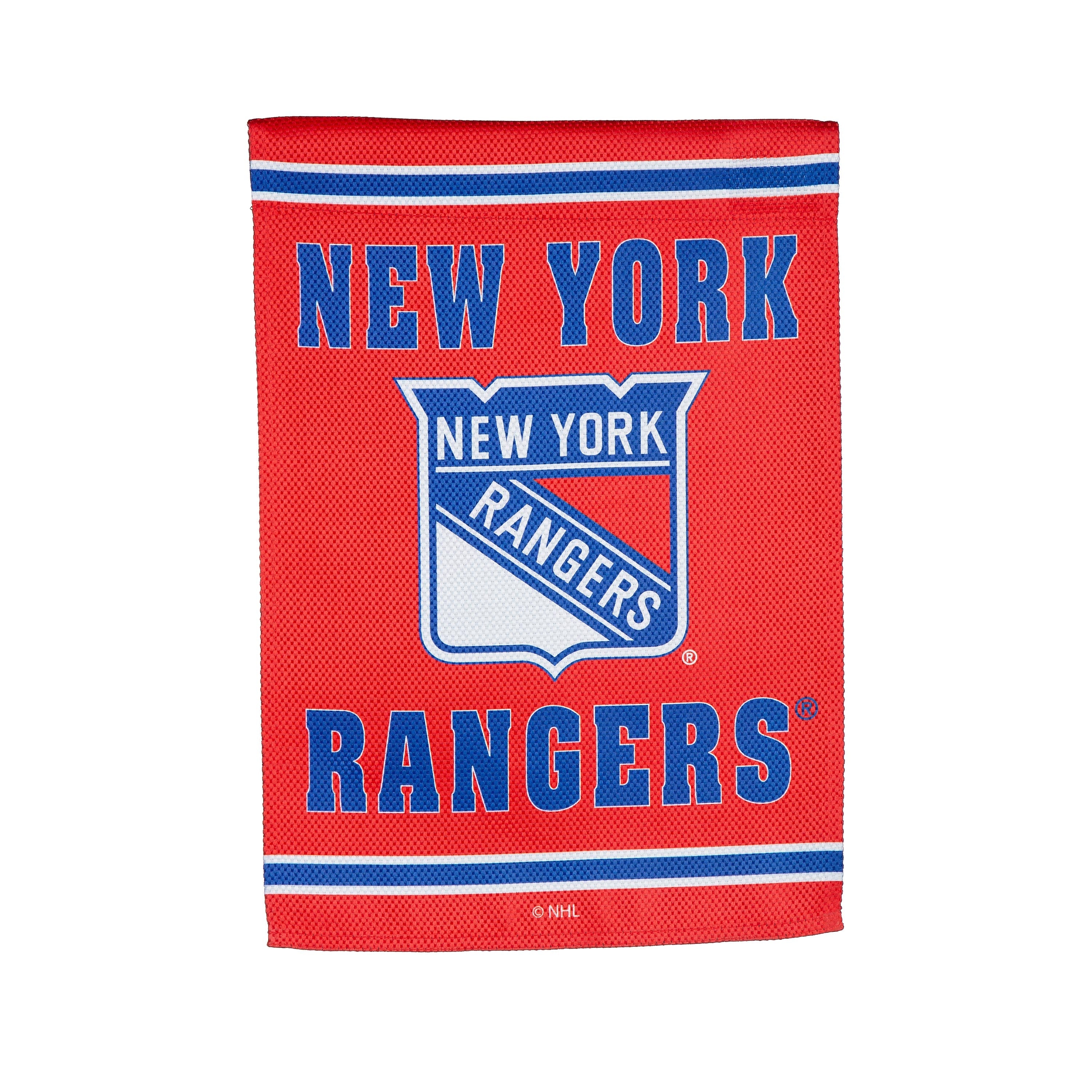 Embossed Suede Flag, GDN Size, New York Rangers - Sports Gifts, Sports Memorabilia, Sports Collectibles, Fan Shop