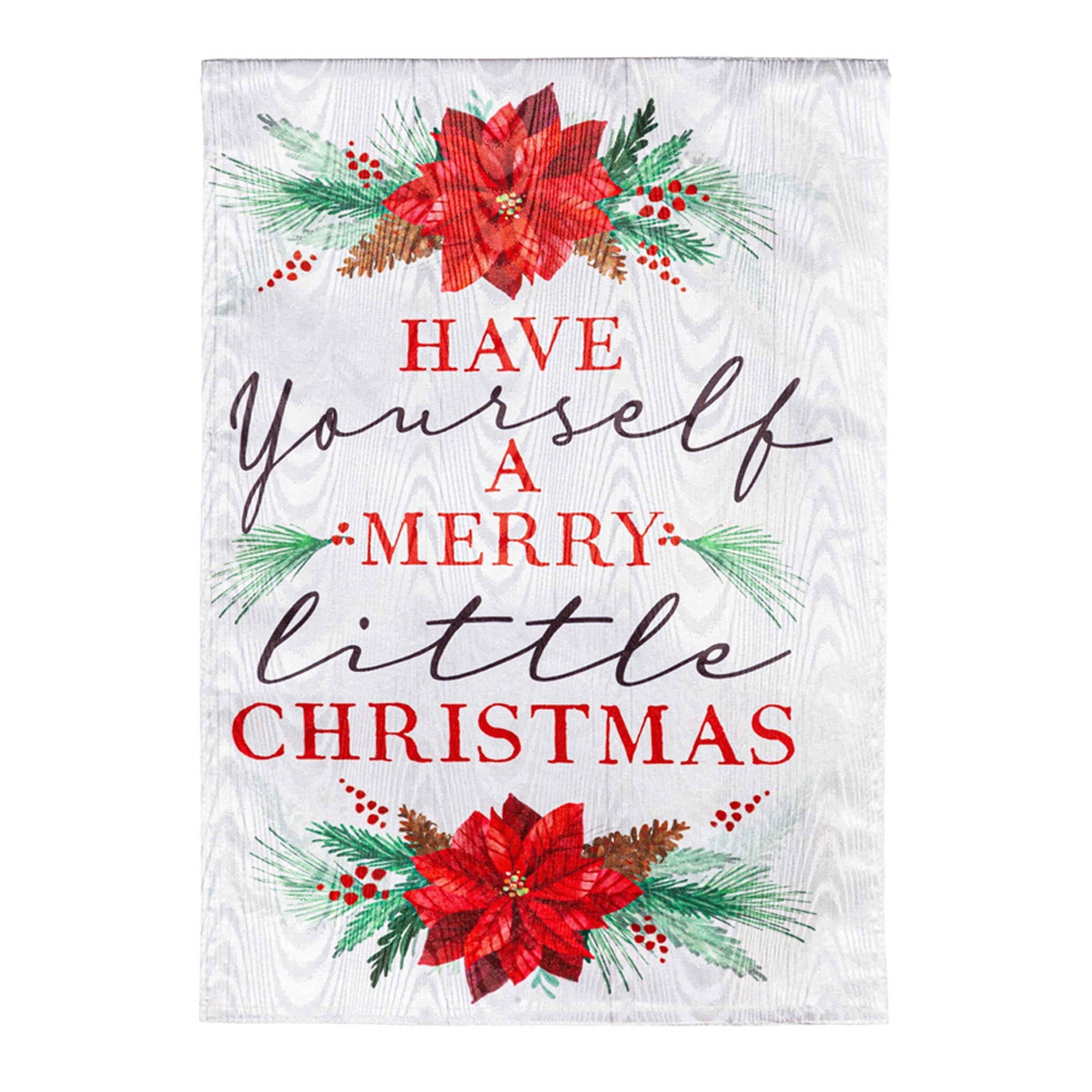 Have Yourself a Merry Little Christmas Moire House Flag - Sports Collectibles, Sports Memorabilia, Sports Fan Shop, Sports Gifts