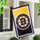 NHL Hockey Burlap House Flag, Boston Bruins - Sports Gifts, Sports Memorabilia, Sports Collectibles, Fan Shop