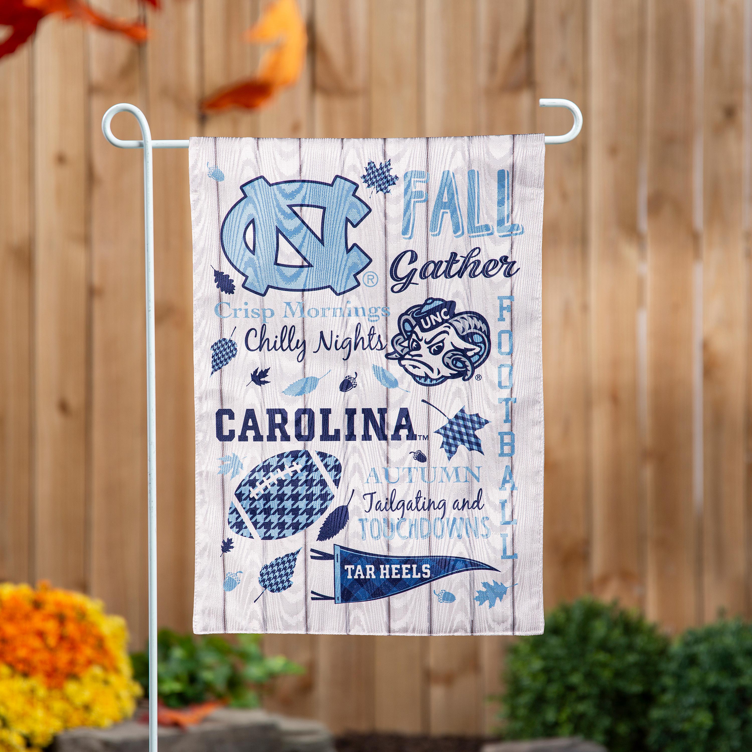 University of North Carolina, Moire Flag, GDN, Fall Seasonal - Sports Gifts, Sports Memorabilia, Sports Collectibles, Fan Shop