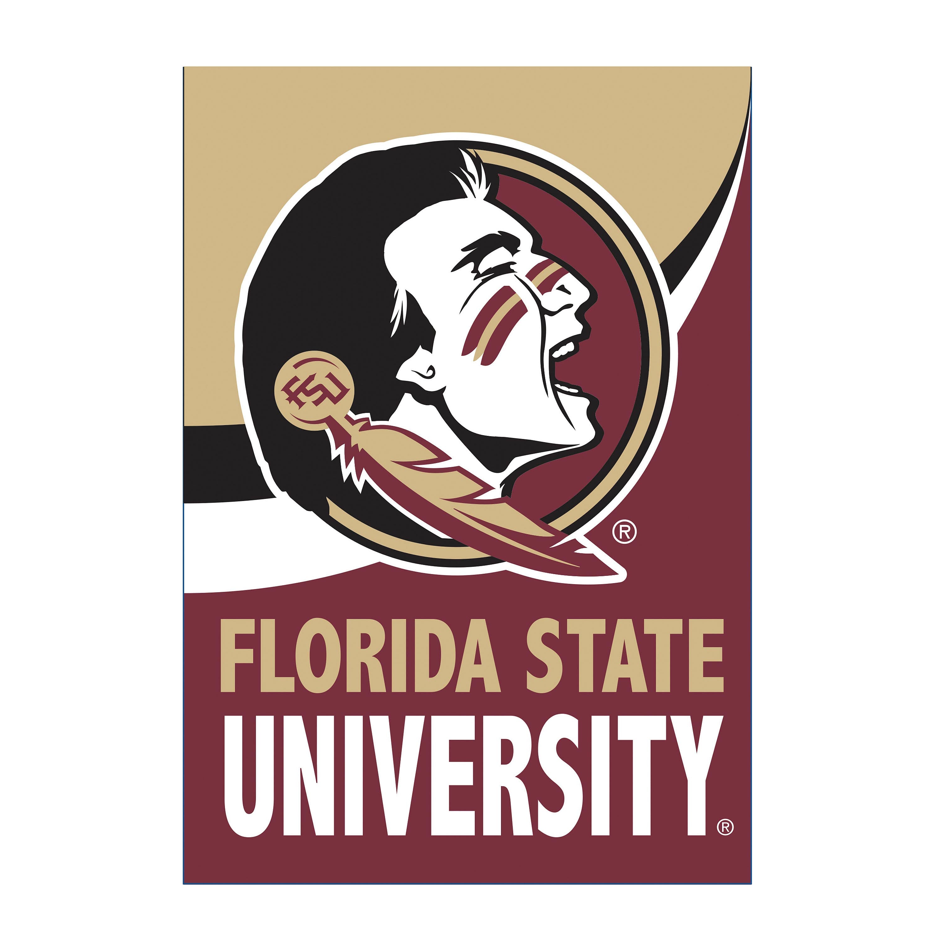 Florida State University Burlap Flag House Size - Sports Collectibles, Sports Memorabilia, Sports Fan Shop, Sports Gifts