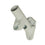 2-Position Cast Iron House Flag Bracket, White