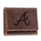 Atlanta Braves Tri-Fold Wallet Brown 100% Genuine Leather - Sports Gifts, Sports Memorabilia, Sports Collectibles, Fan Shop