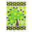 Patterned Shamrock Suede Garden Flag - Sports Gifts, Sports Memorabilia, Sports Collectibles, Fan Shop