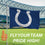 Indianapolis Colts Single Sided Flag w/ 2 Grommets, 3'x5' - Sports Gifts, Sports Memorabilia, Sports Collectibles, Fan Shop