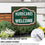 University of Miami Coroplast Yard Sign, "Fans Welcome" - Sports Collectibles, Sports Memorabilia, Sports Fan Shop, Sports Gifts