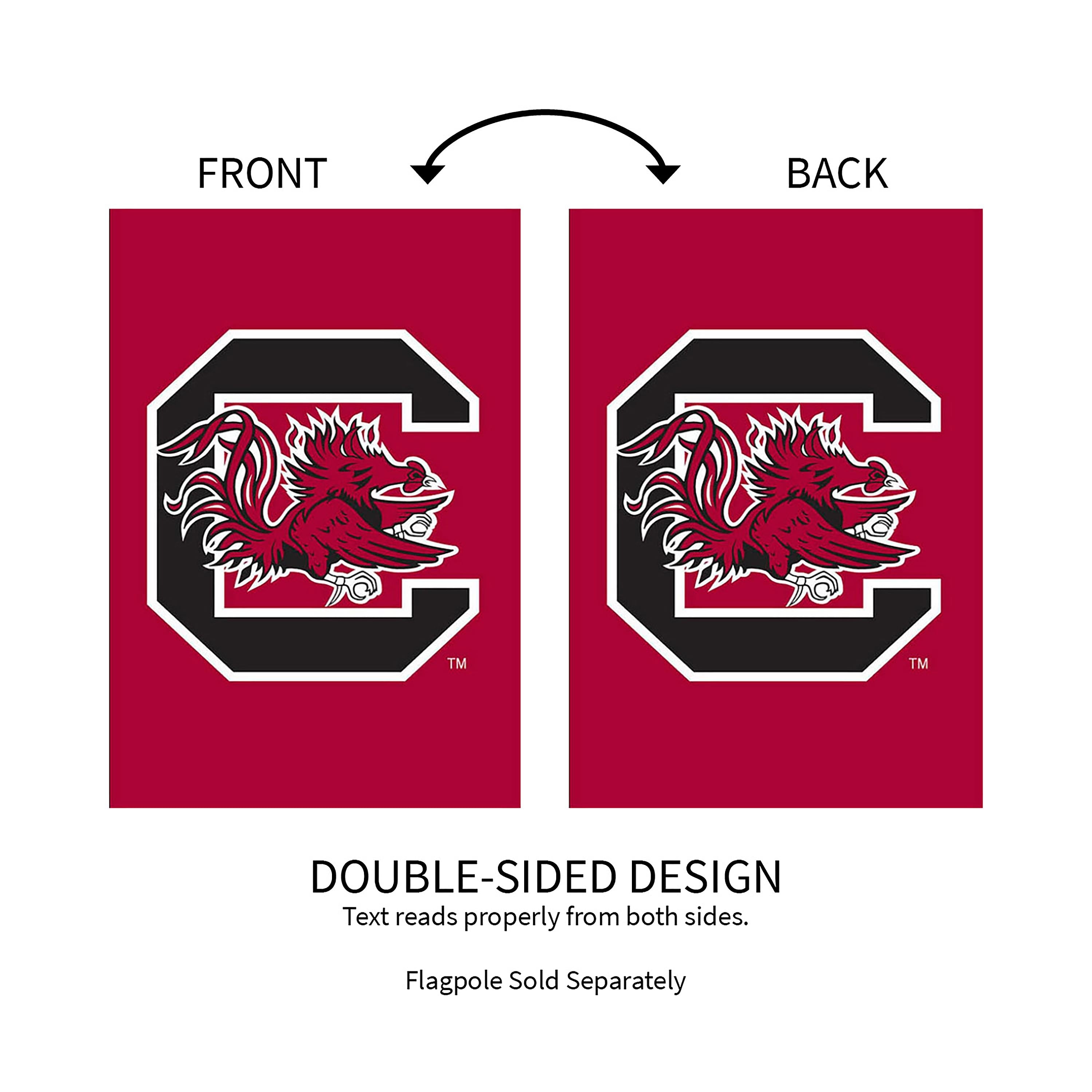 University of South Carolina Gamecocks Garden Flag - Sports Collectibles, Sports Memorabilia, Sports Fan Shop, Sports Gifts