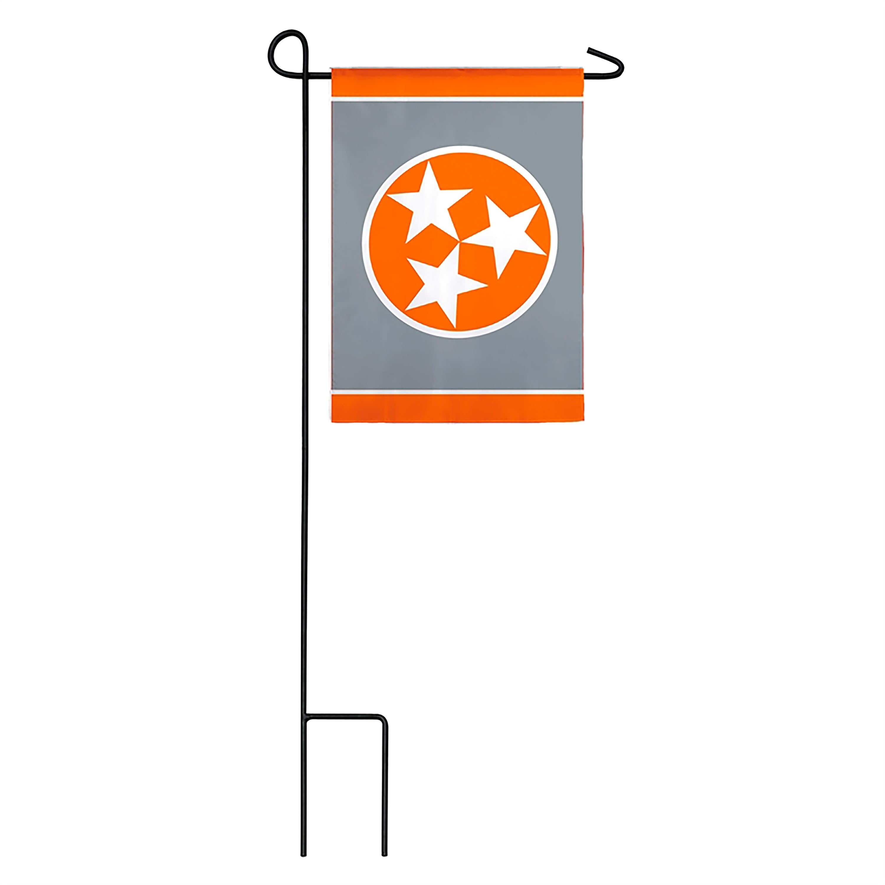 Tennessee Tri Star, Grey Garden Applique Flag - Sports Collectibles, Sports Memorabilia, Sports Fan Shop, Sports Gifts