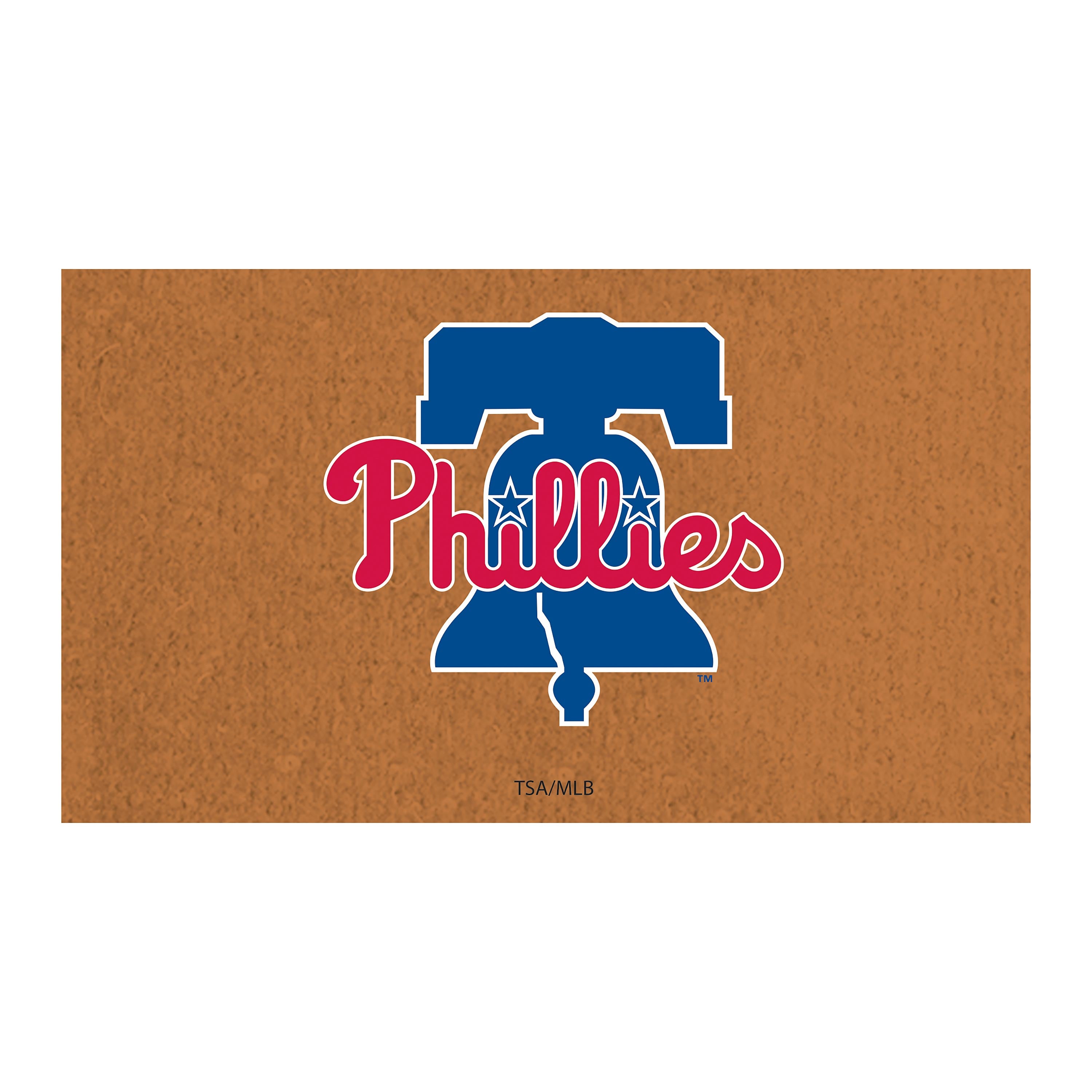 Philadelphia Phillies Coir Mat 16"x28" - Sports Collectibles, Sports Memorabilia, Sports Fan Shop, Sports Gifts