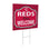 Cincinnati Reds Coroplast Yard Sign, "Fans Welcome" - Sports Collectibles, Sports Memorabilia, Sports Fan Shop, Sports Gifts