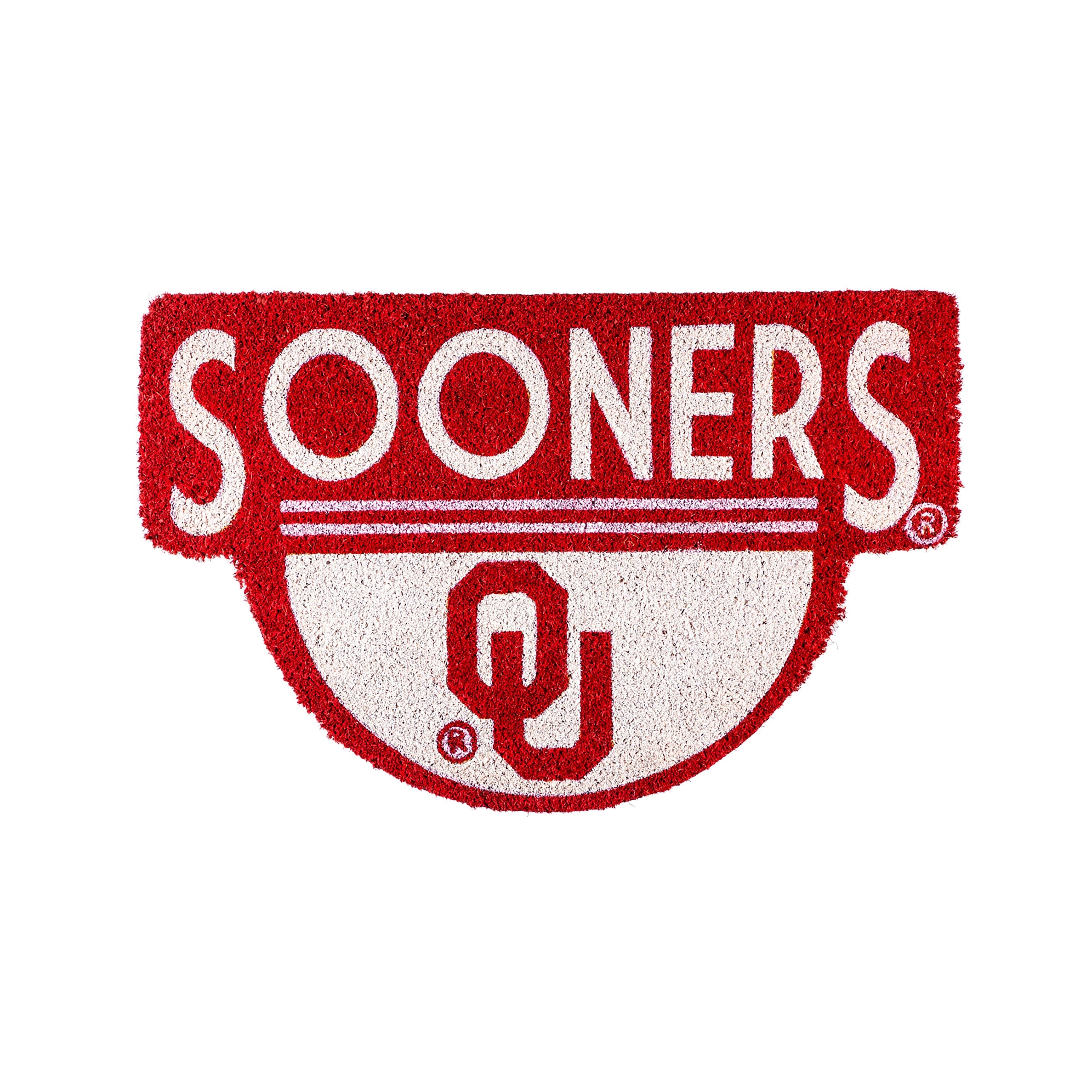NCAA Team Shaped Coir Door Mat, Oklahoma Sooners - Sports Collectibles, Sports Memorabilia, Sports Fan Shop, Sports Gifts