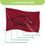 University of Arkansas Single Sided Estate Flag with 2 Grommets, 3'x5' - Sports Gifts, Sports Memorabilia, Sports Collectibles, Fan Shop