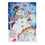 Sweet Snowman and Friends Suede Garden Flag - Sports Collectibles, Sports Memorabilia, Sports Fan Shop, Sports Gifts