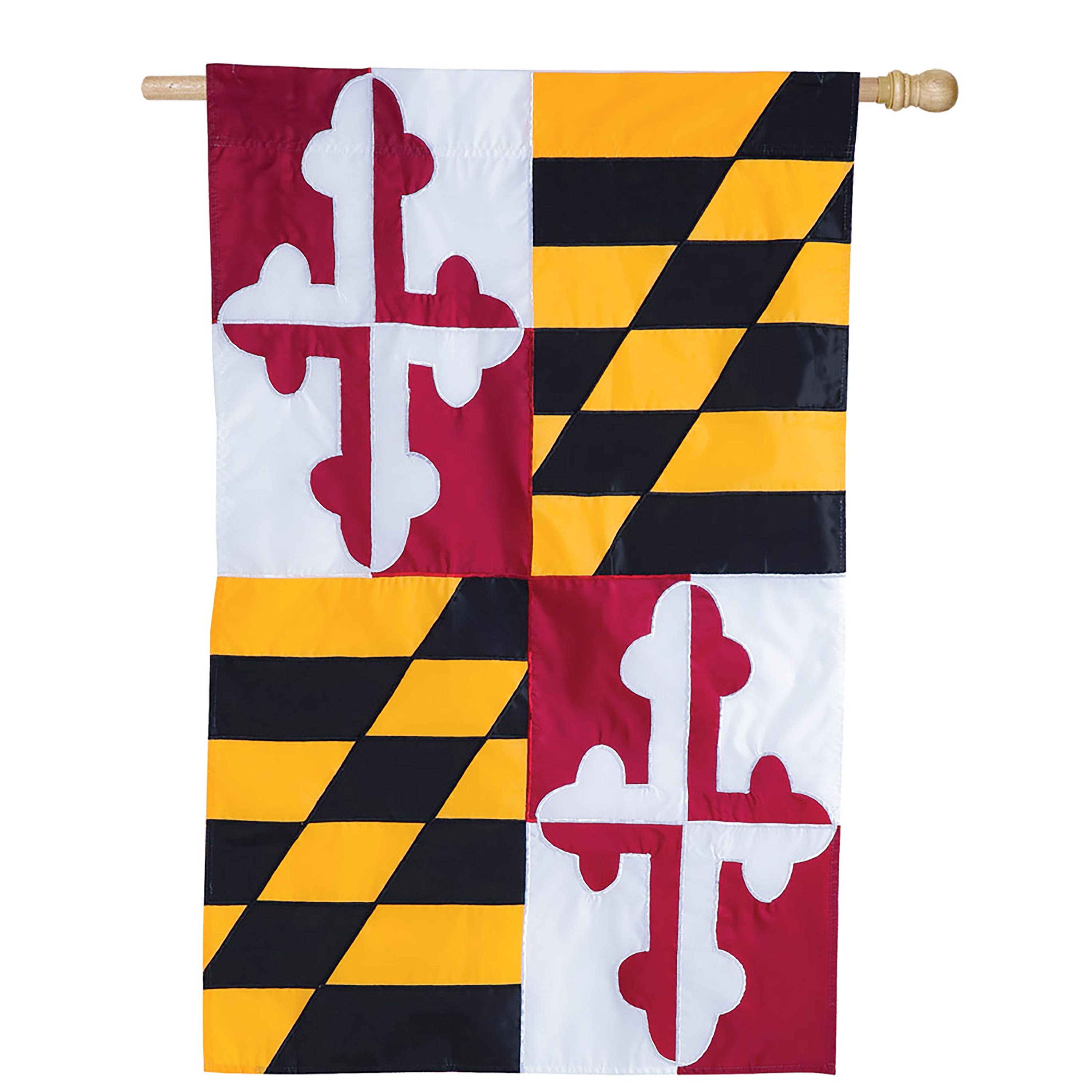 Maryland State Flag House Applique Flag - Sports Collectibles, Sports Memorabilia, Sports Fan Shop, Sports Gifts