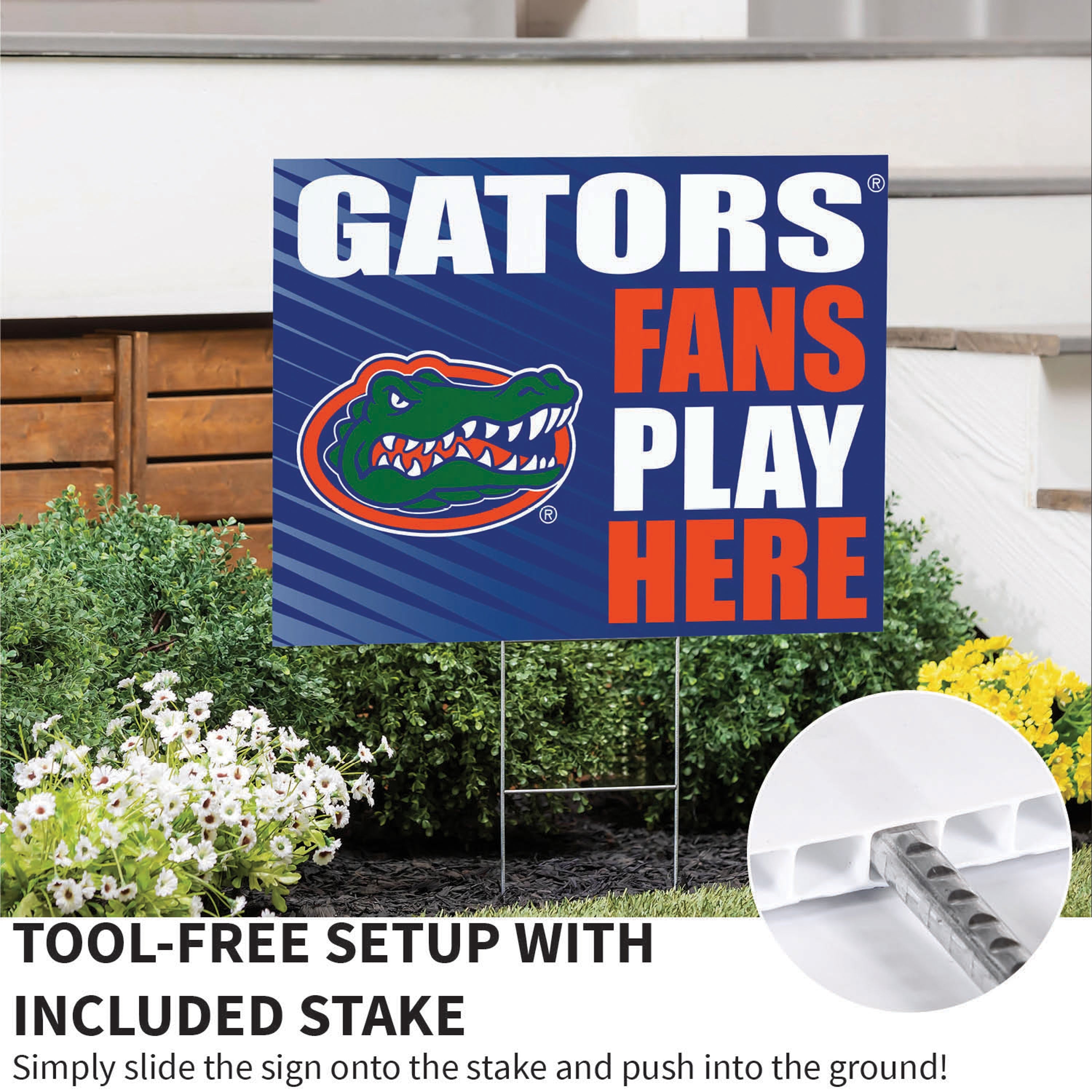 University of Florida Coroplast Yard Sign "Fans Play Here" - Sports Collectibles, Sports Memorabilia, Sports Fan Shop, Sports Gifts
